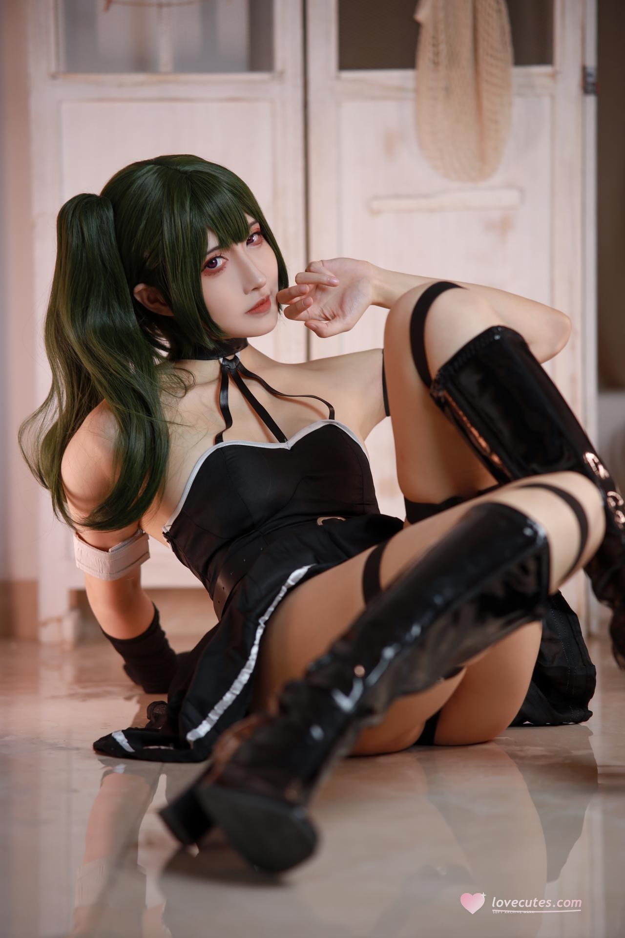 [cosplay] 山崎怜Rei - 葬送的芙莉莲 尤贝尔：黑裙魔法使角色还原 142P