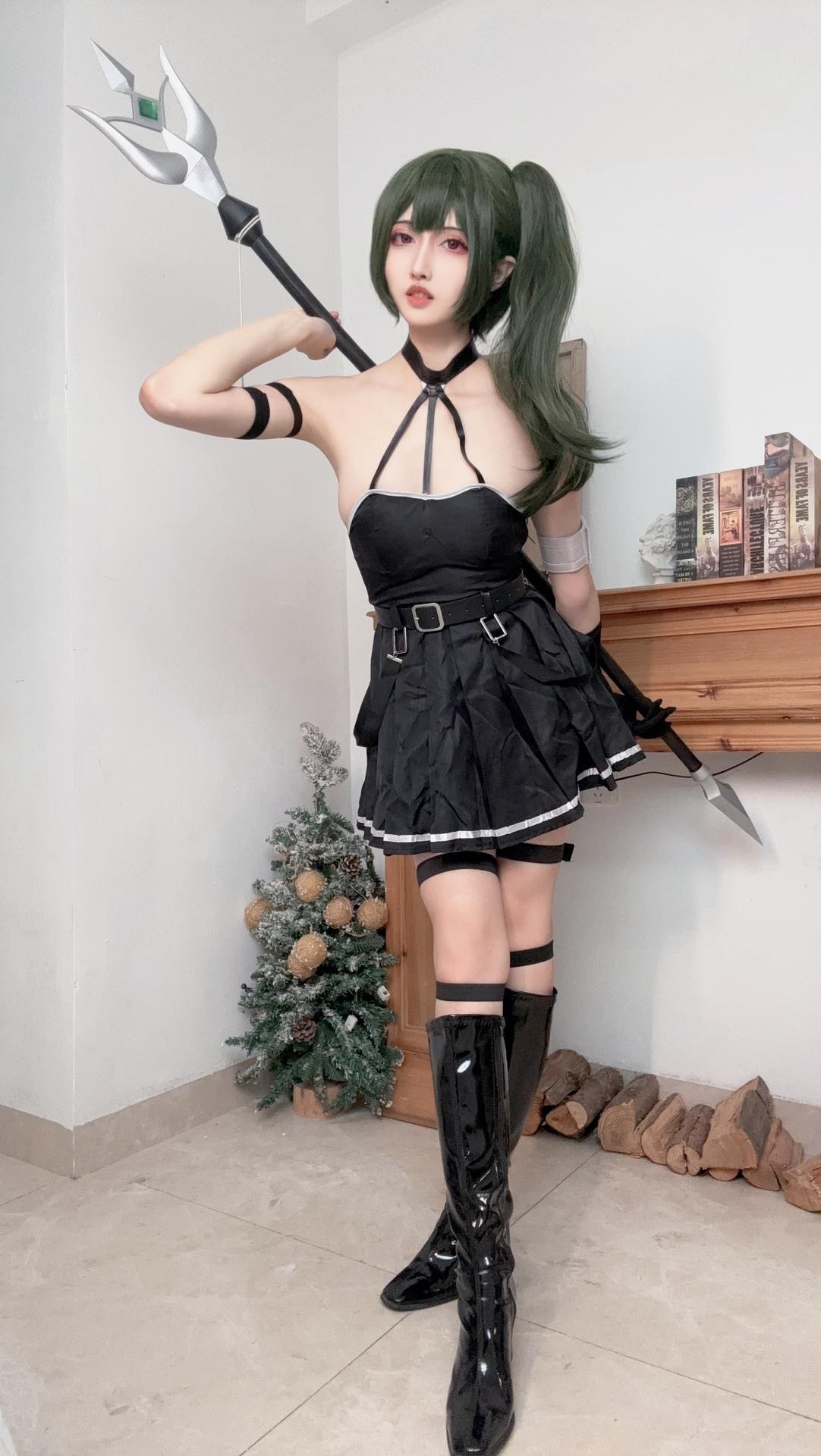 [cosplay] Yamazaki Rei - Frieren Ubel black dress cosplay 사진 세트 142P