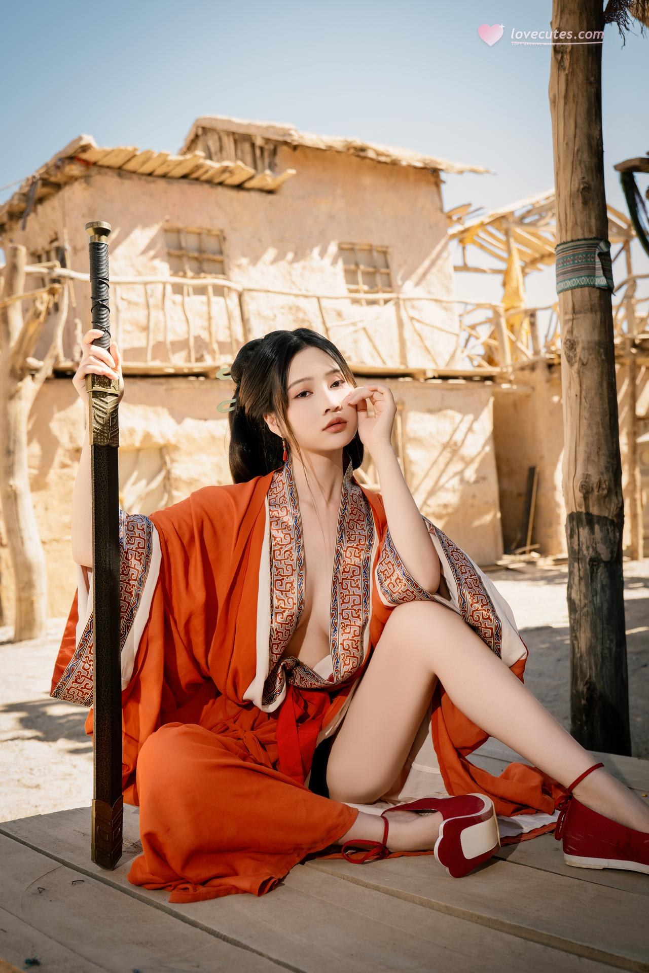 [photo shoot] Nnian - warring-states robe themed portrait set 사진 세트 60P