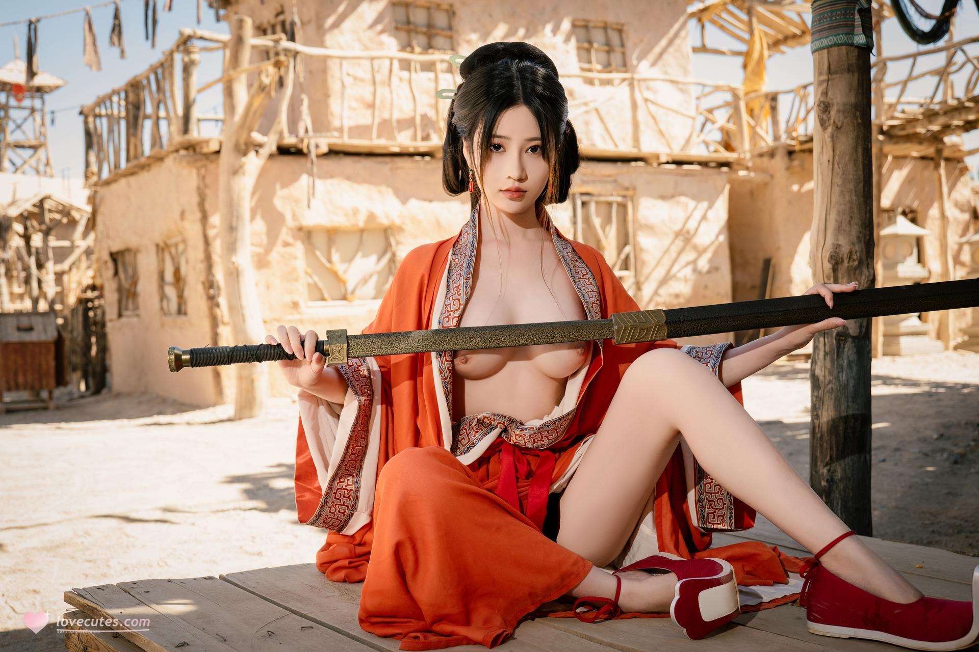 [photo shoot] Nnian - warring-states robe themed portrait set 사진 세트 60P