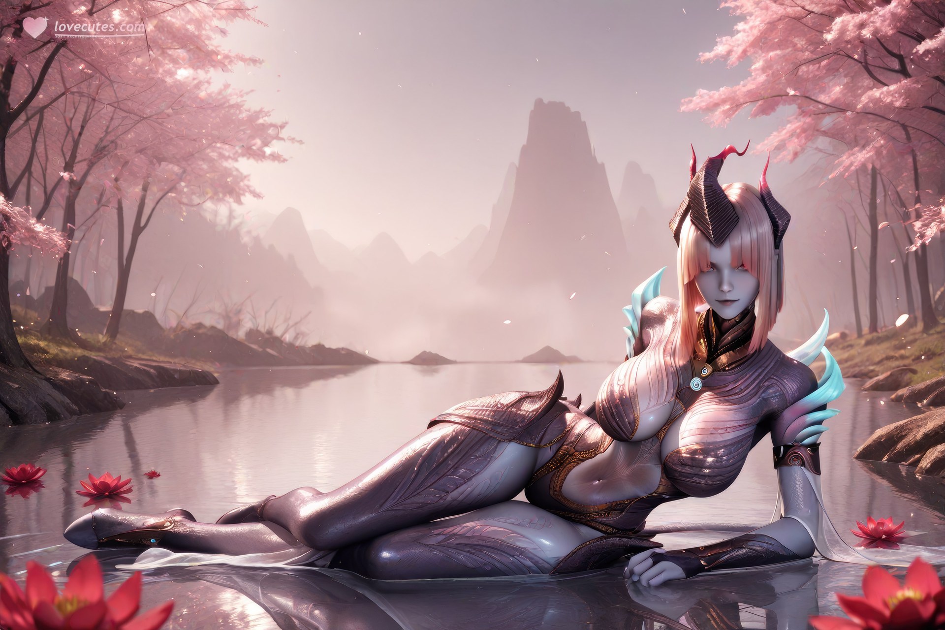 AI Porn - Swallowed Star Duoyi tất đen, đồ bó sát, chi tiết nude người lớn bộ sưu tập AI 1057P