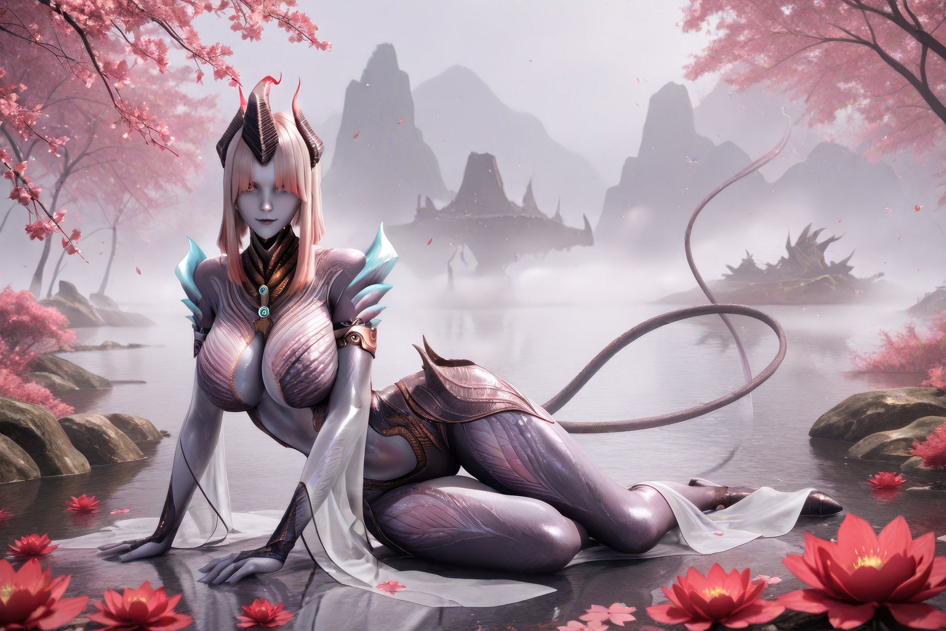 AI Porn - Swallowed Star Duoyi tất đen, đồ bó sát, chi tiết nude người lớn bộ sưu tập AI 1057P