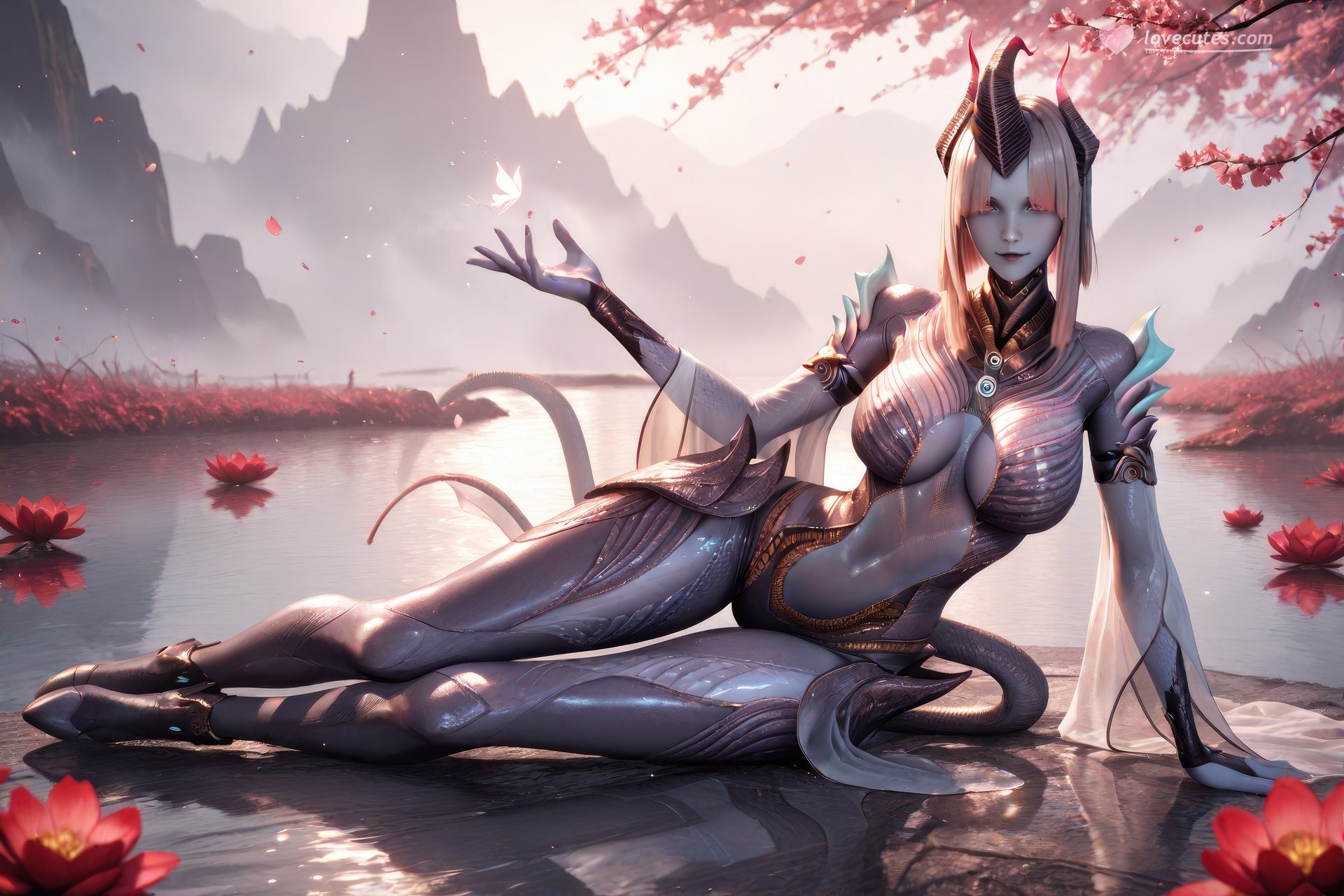 AI Porn - Swallowed Star Duoyi tất đen, đồ bó sát, chi tiết nude người lớn bộ sưu tập AI 1057P