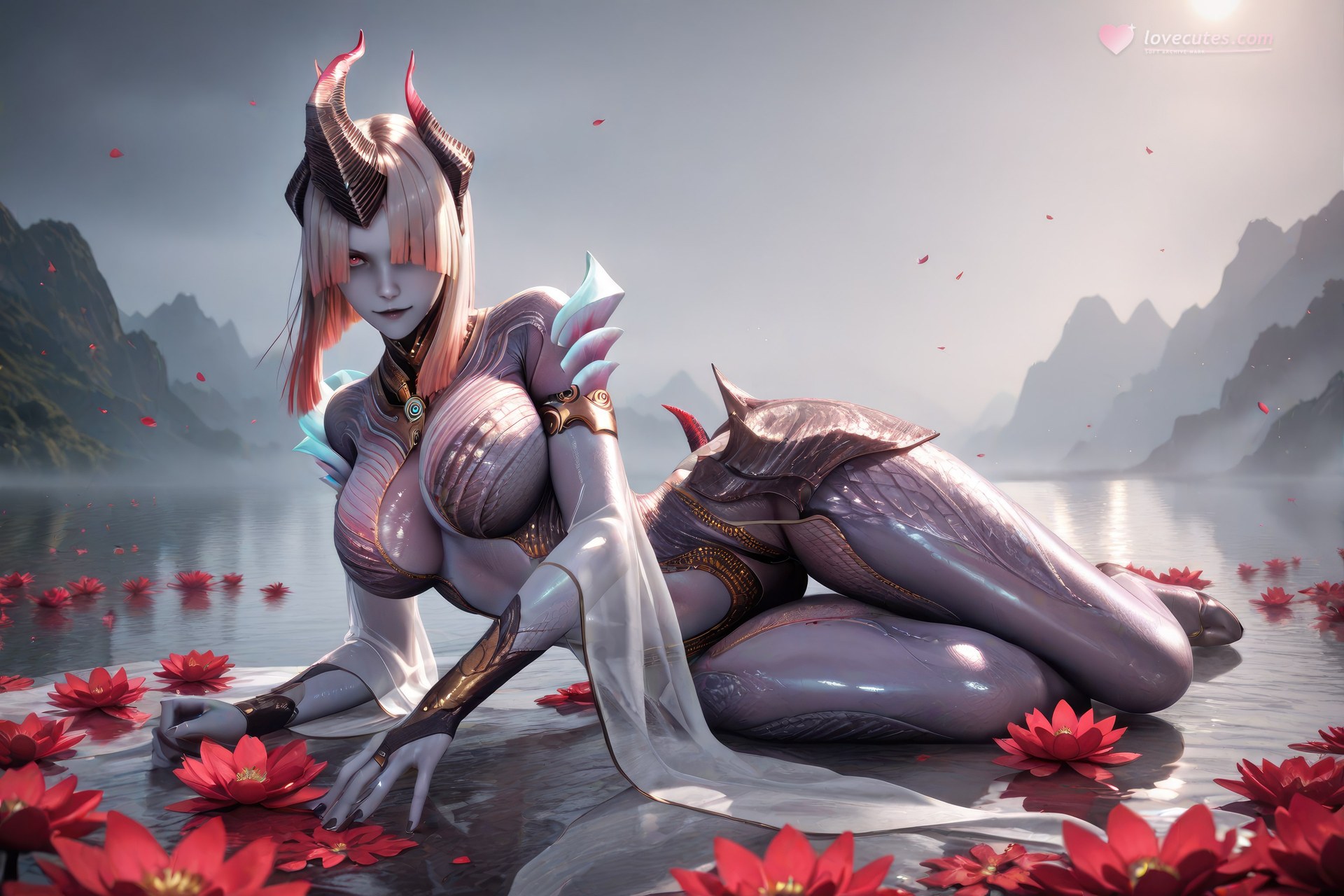 AI Porn - Swallowed Star Duoyi tất đen, đồ bó sát, chi tiết nude người lớn bộ sưu tập AI 1057P