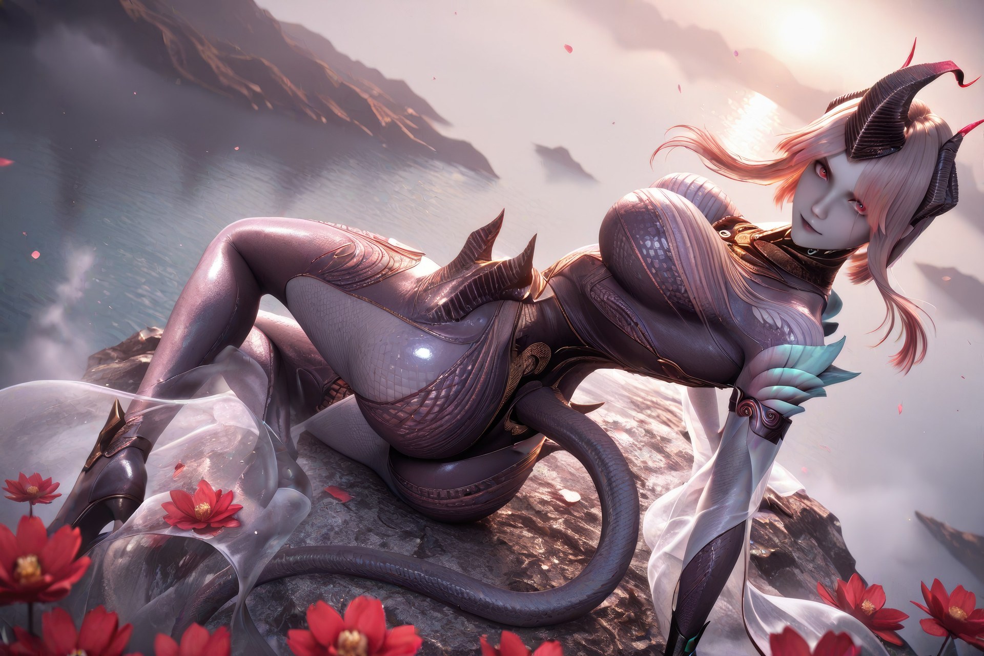 AI Porn - Swallowed Star Duoyi ถุงน่องดำ, ชุดรัดรูป, นู้ดผู้ใหญ่ แกลเลอรี AI 1057P