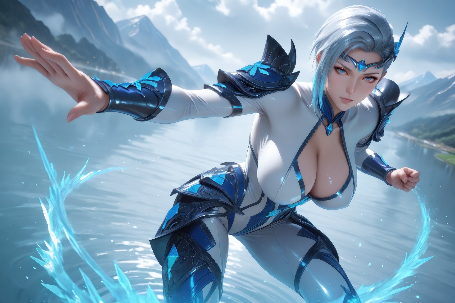 AI Porn - 闘羅大陸 雪舞 ボディスーツ、濡れ感、露出ヌード AI画像ギャラリー 960P