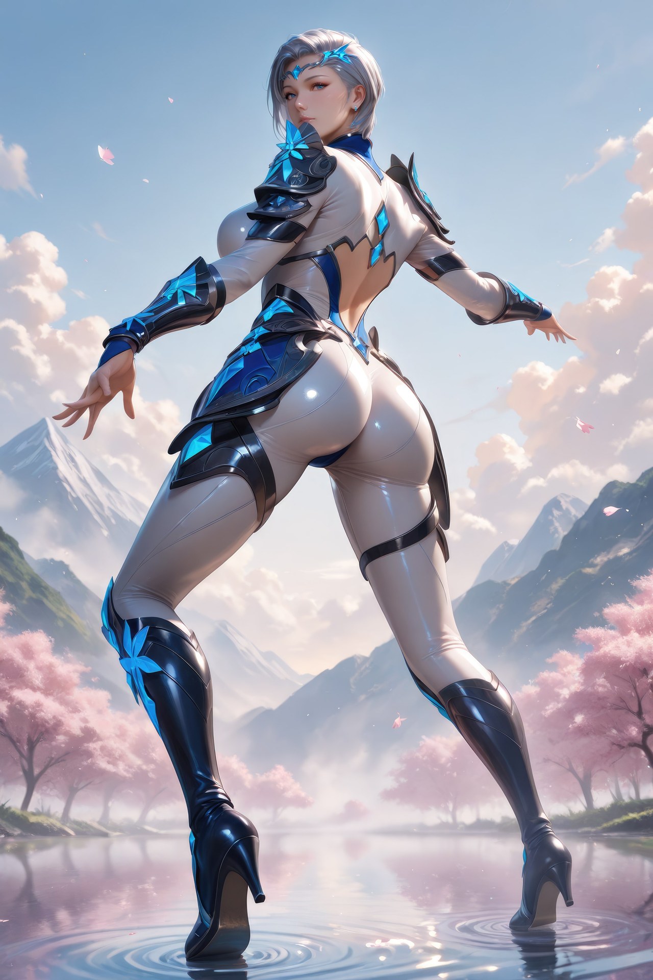 AI Porn - 闘羅大陸 雪舞 ボディスーツ、濡れ感、露出ヌード AI画像ギャラリー 960P