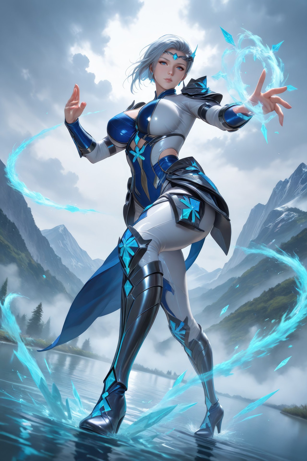 AI Porn - 闘羅大陸 雪舞 ボディスーツ、濡れ感、露出ヌード AI画像ギャラリー 960P