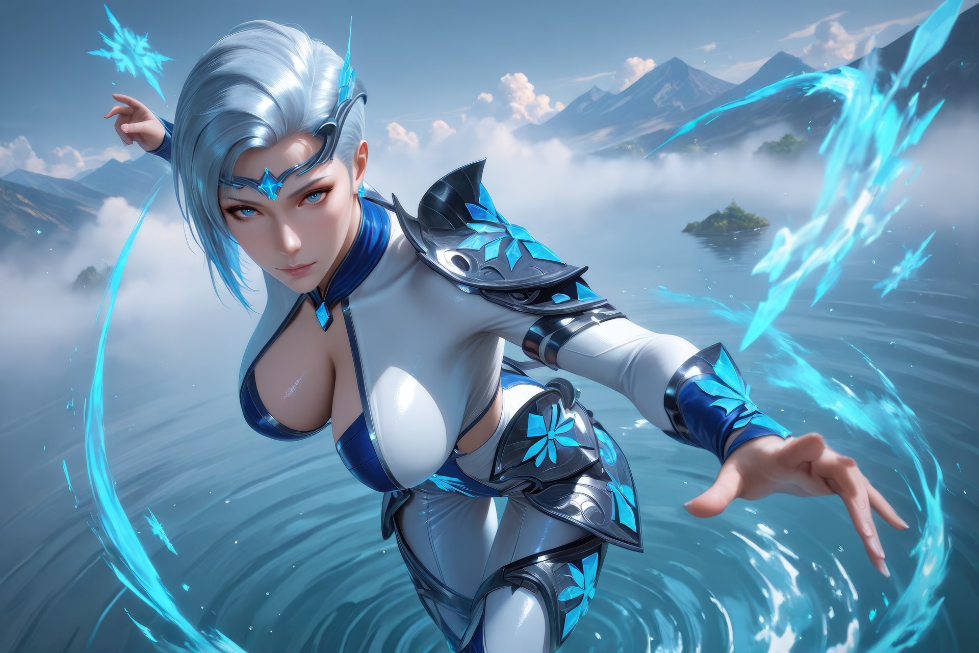 AI Porn - 闘羅大陸 雪舞 ボディスーツ、濡れ感、露出ヌード AI画像ギャラリー 960P