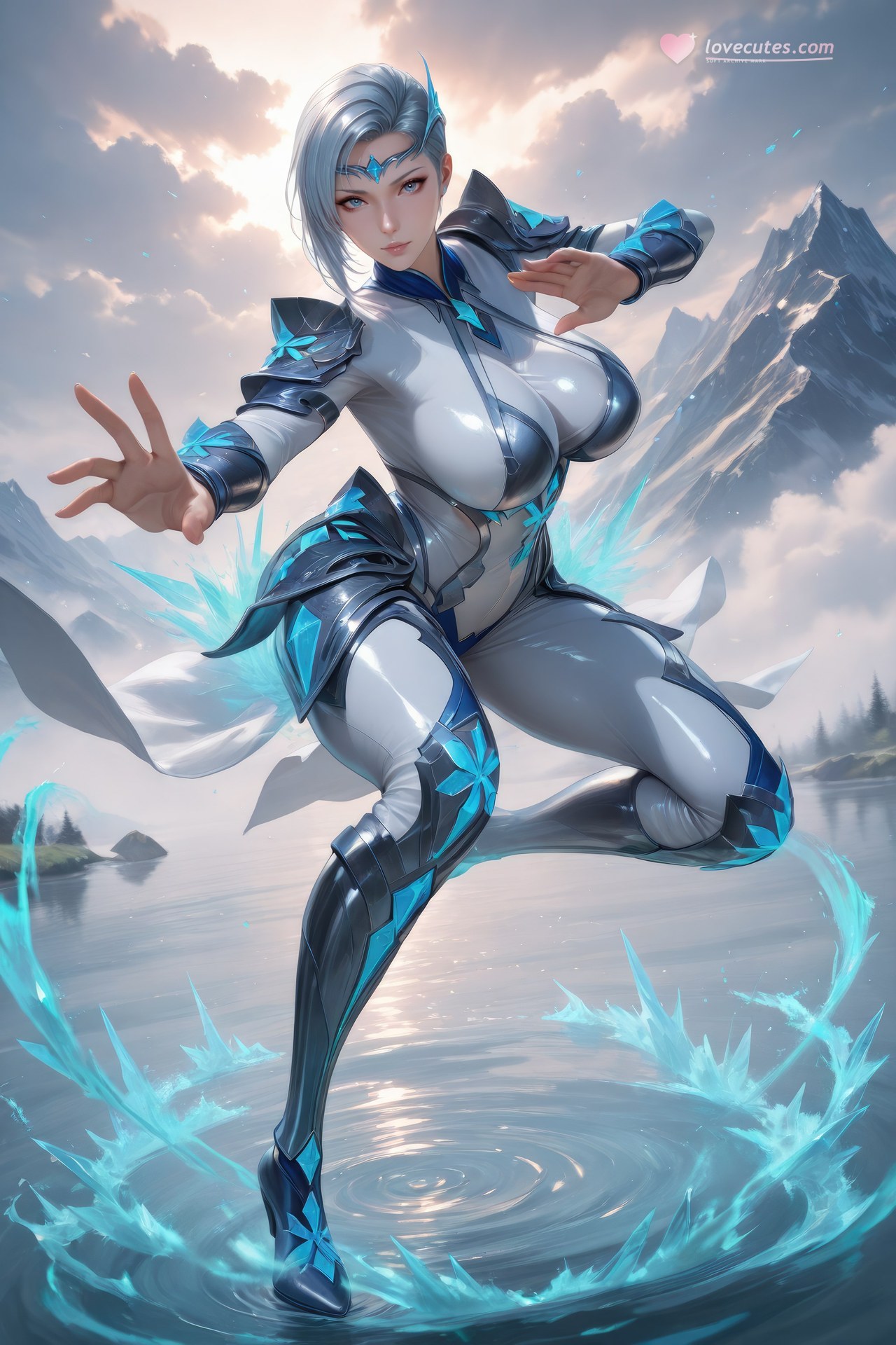 AI Porn - 闘羅大陸 雪舞 ボディスーツ、濡れ感、露出ヌード AI画像ギャラリー 960P
