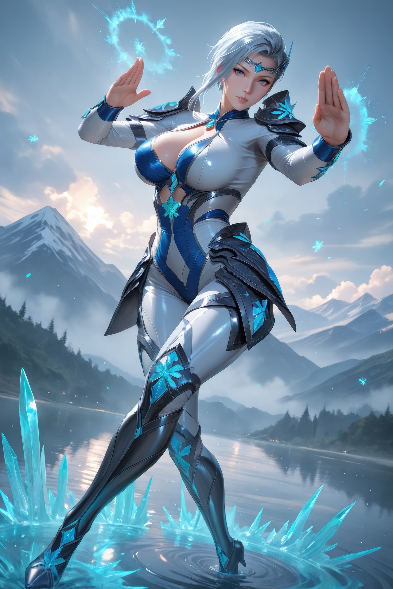 AI Porn - 闘羅大陸 雪舞 ボディスーツ、濡れ感、露出ヌード AI画像ギャラリー 960P