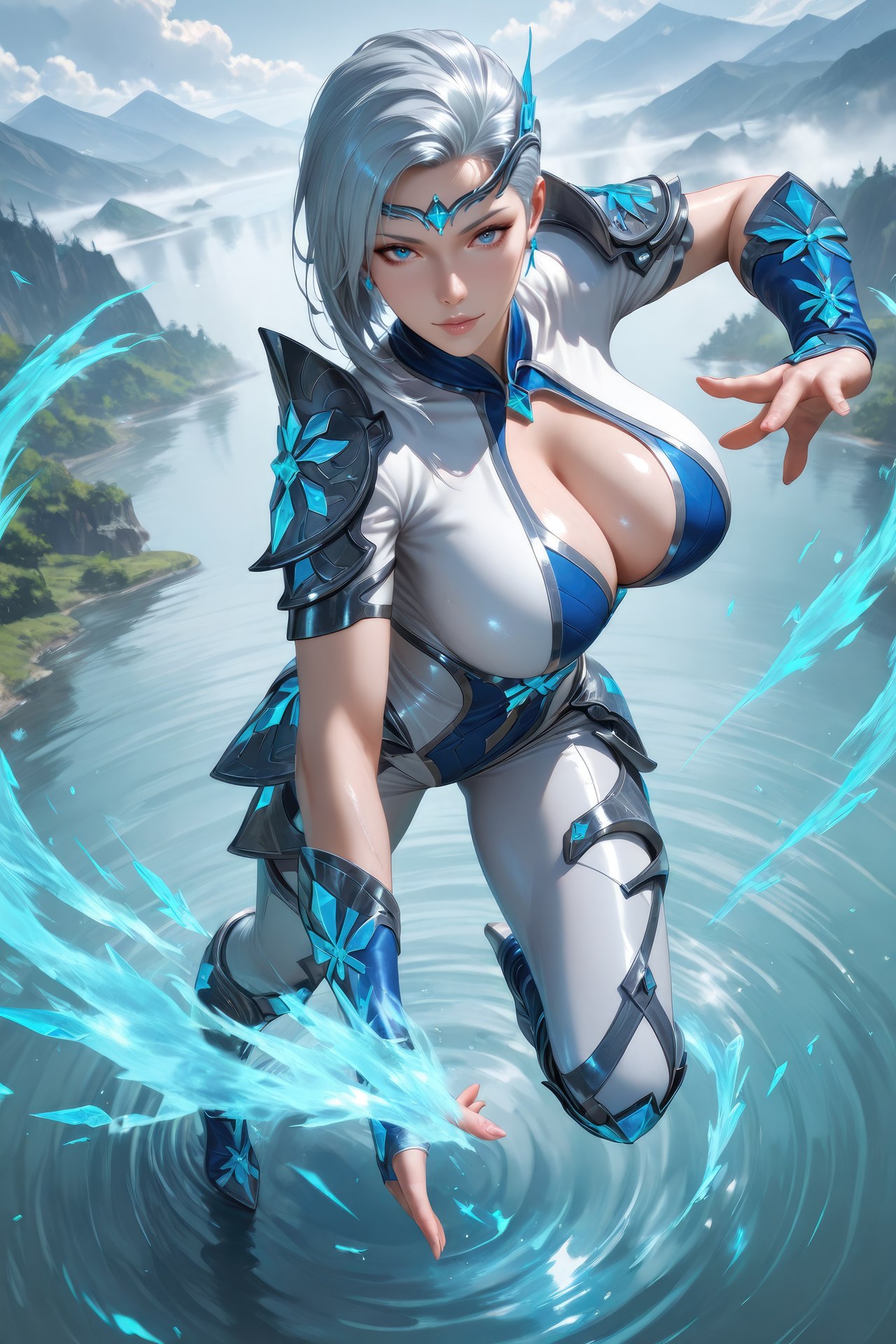 AI Porn - Douluo Dalu Xuewu bodysuit, wet-look styling, explicit nude detail AI Adult Gallery 960P