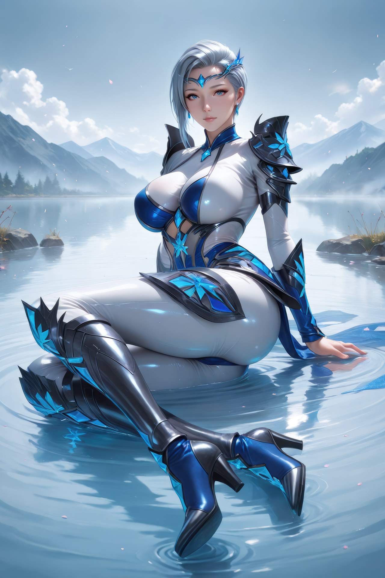 AI Porn - Douluo Dalu Xuewu bodysuit, wet-look styling, explicit nude detail AI Adult Gallery 960P