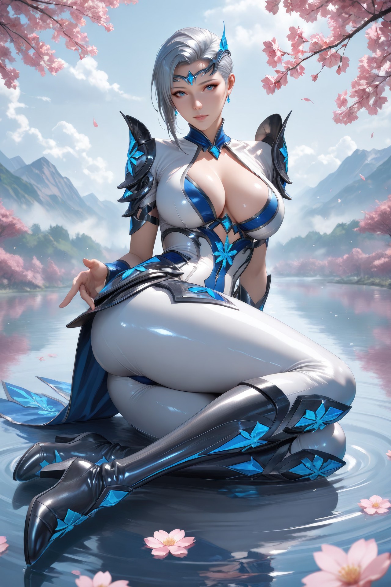 AI Porn - Douluo Dalu Xuewu 바디수트, 젖은 연출, 노출 누드 AI 이미지 갤러리 960P