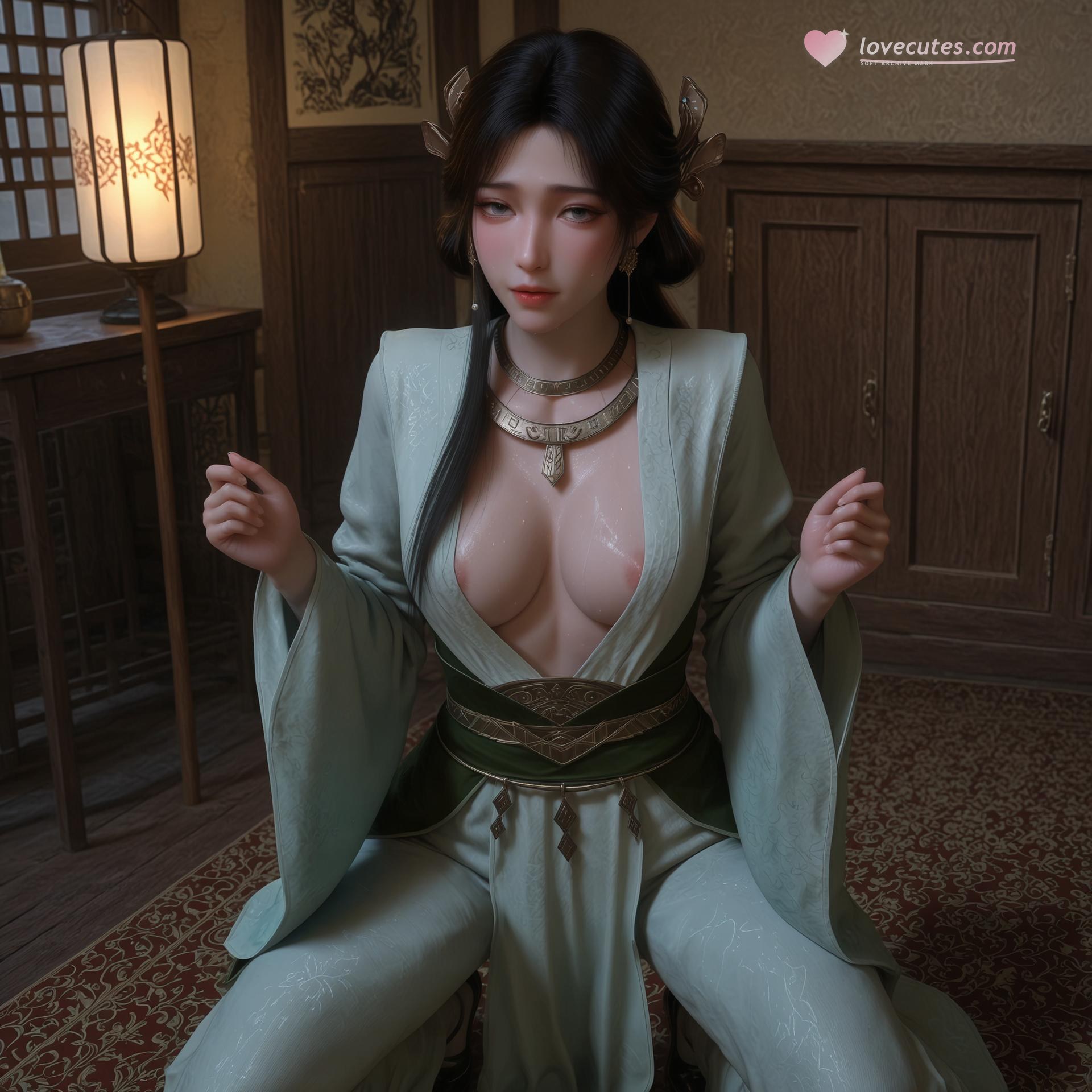 AI Porn - 歲月長青 梅凝V2：黑絲緊身衣露穴成人向圖集 169P