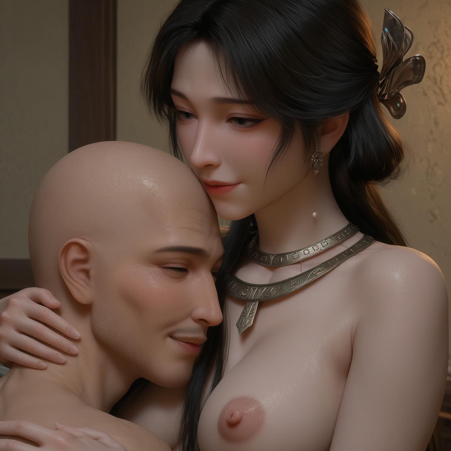 AI Porn - Suiyue Changqing Meining V2 블랙 스타킹, 바디수트, 노출 누드 AI 이미지 갤러리 169P