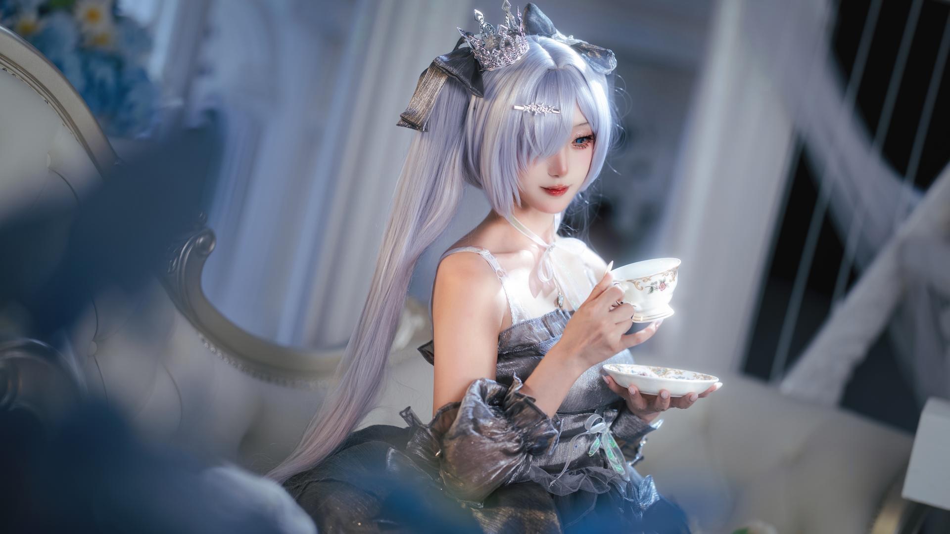 [cosplay] 是夙卿呀 - NIKKE 灰姑娘：银白战斗服角色還原 16P