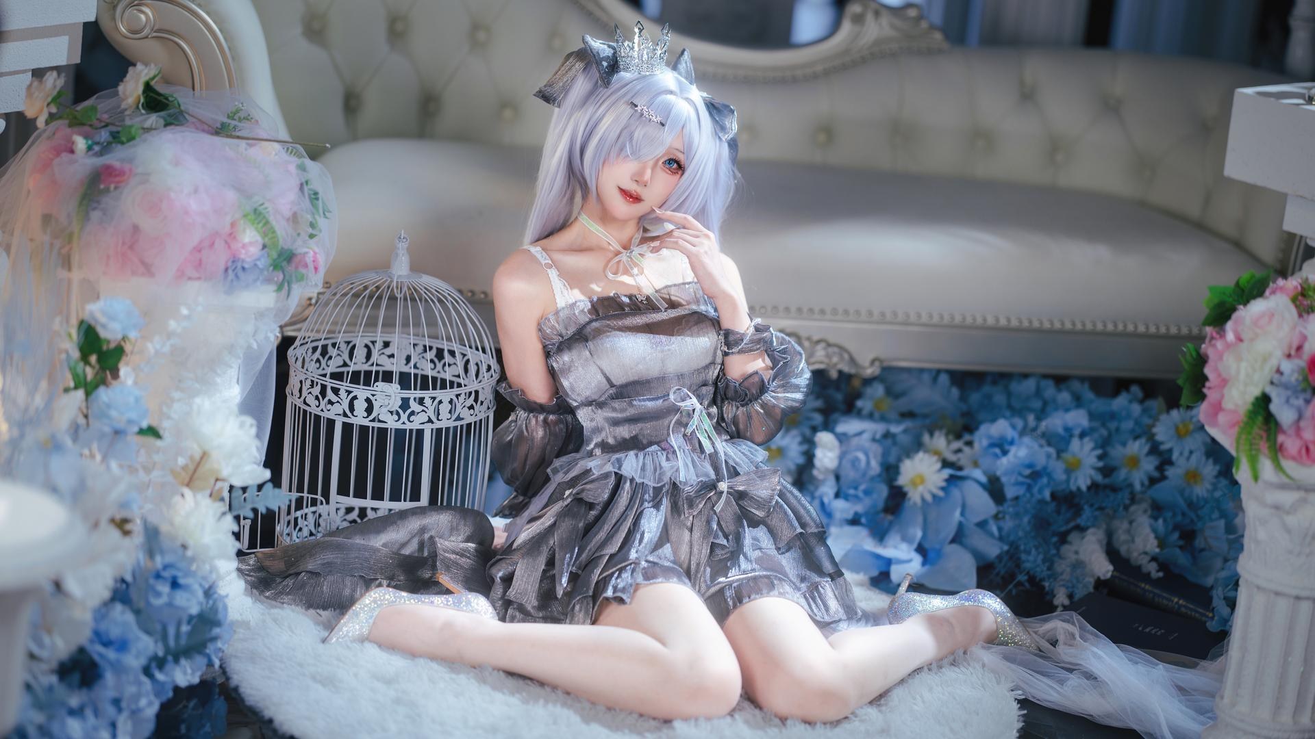 [cosplay] 是夙卿呀 - NIKKE 灰姑娘：银白战斗服角色還原 16P