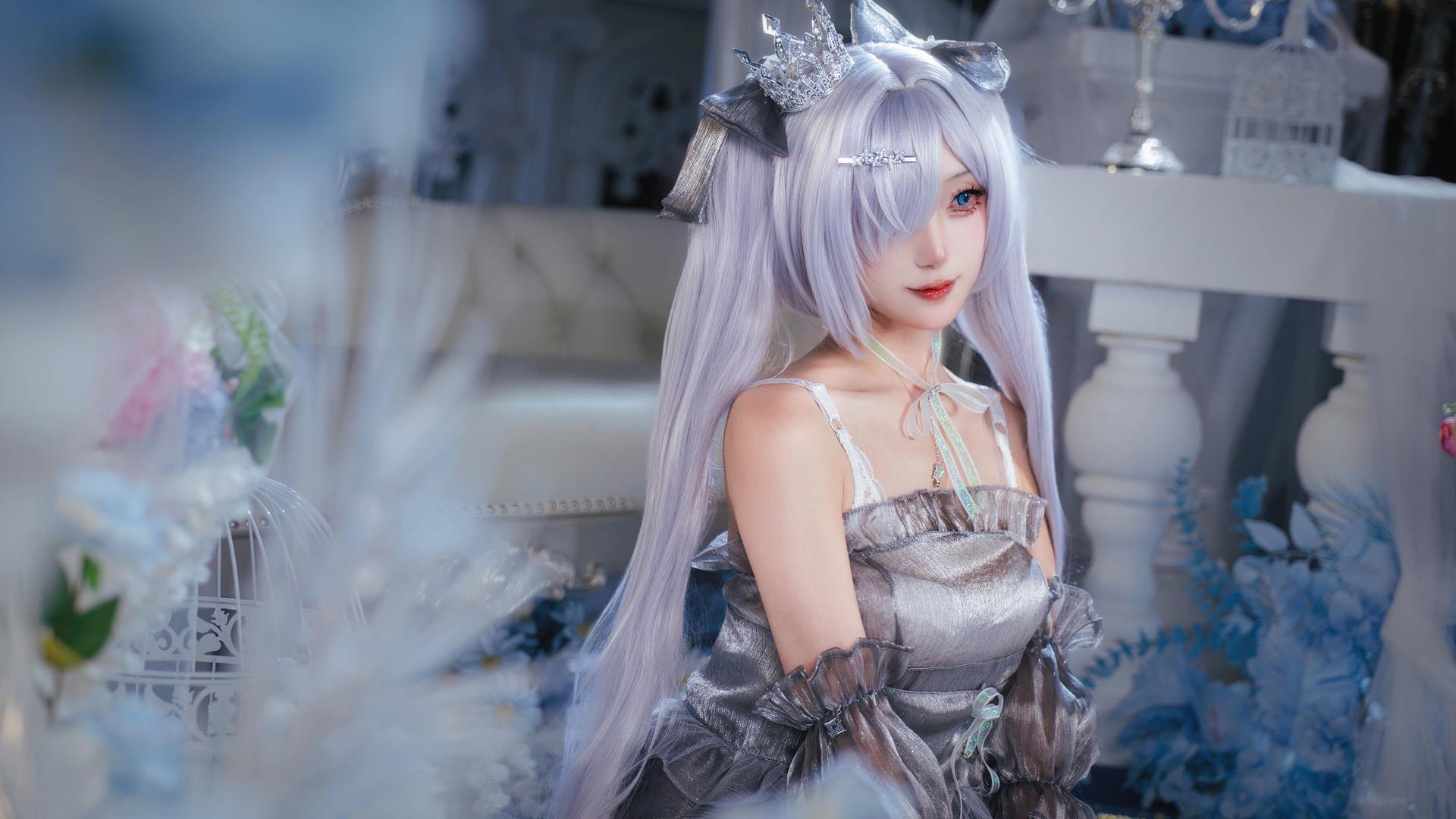 [cosplay] 是夙卿呀 - NIKKE 灰姑娘：银白战斗服角色還原 16P