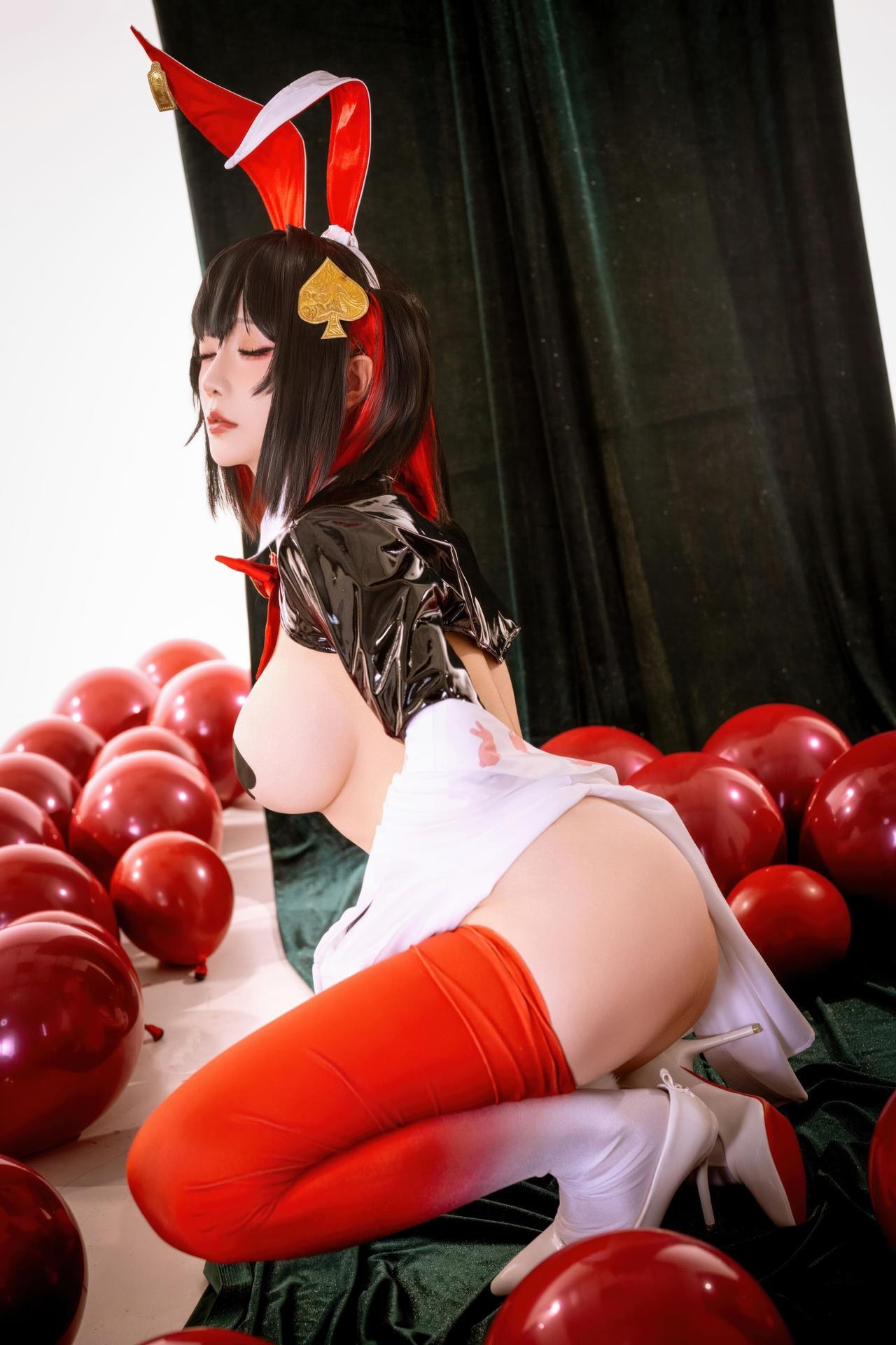 [cosplay] 星之迟迟Hoshilily - Nikke 露姬 倒楣兔：兔女郎禮裝还原 22P