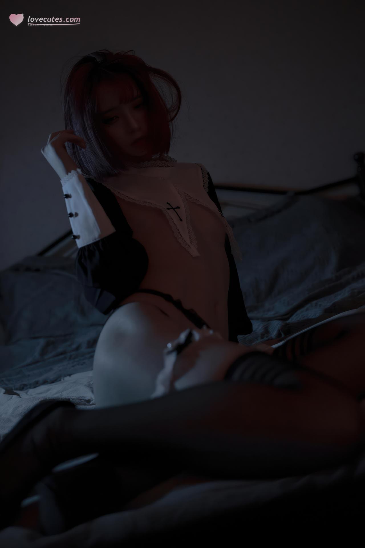 [private-room] Fengmao ss - day-and-night contrast private photo set 사진 세트 30P