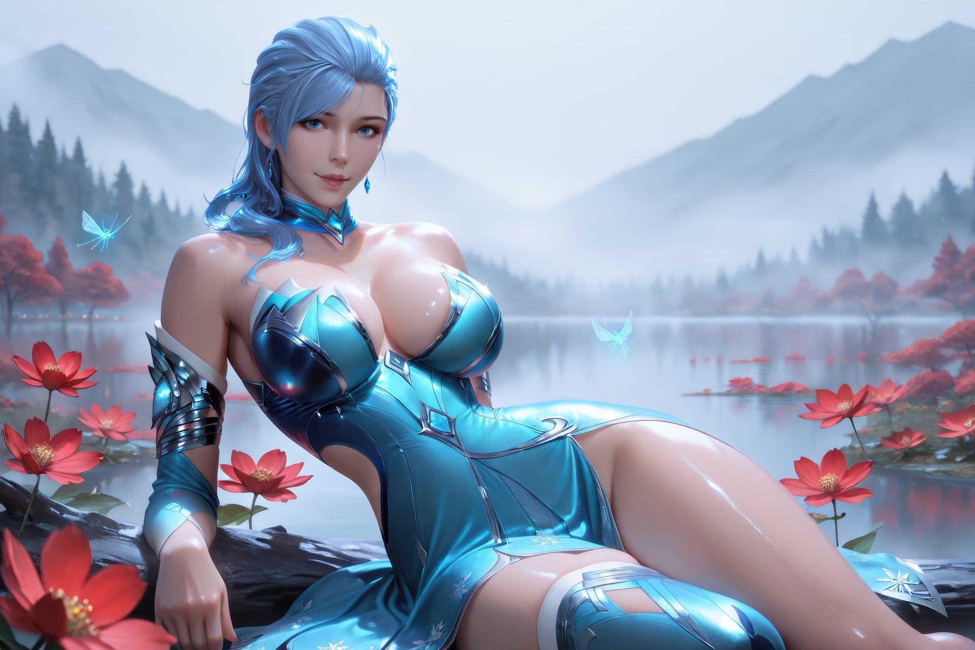 AI Porn - Douluo Dalu Gu Qingbo bodysuit, wet-look styling, explicit nude detail AI Adult Gallery 1078P