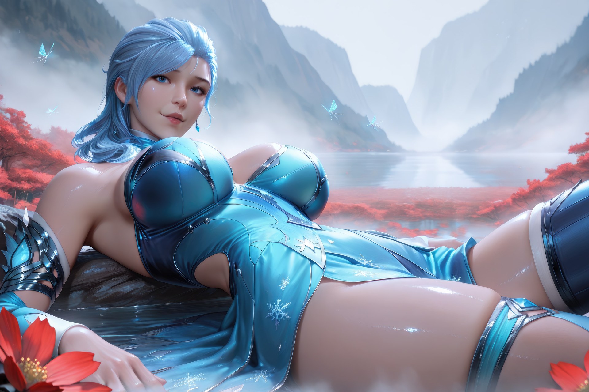 AI Porn - 闘羅大陸 顧清波 ボディスーツ、濡れ感、露出ヌード AI画像ギャラリー 1078P