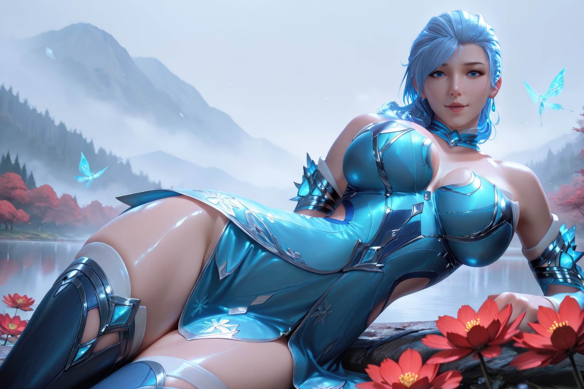 AI Porn - 闘羅大陸 顧清波 ボディスーツ、濡れ感、露出ヌード AI画像ギャラリー 1078P