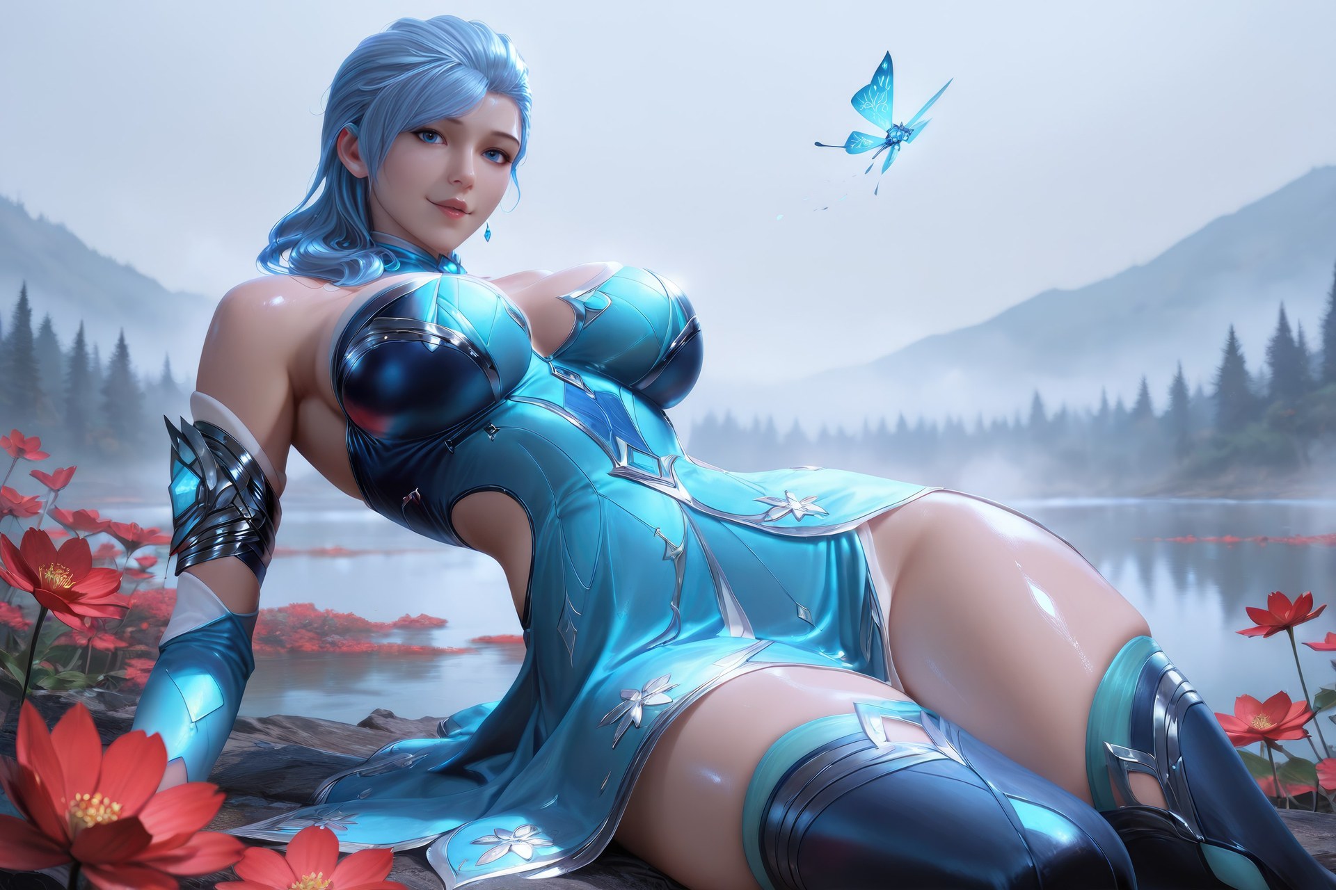 AI Porn - 闘羅大陸 顧清波 ボディスーツ、濡れ感、露出ヌード AI画像ギャラリー 1078P