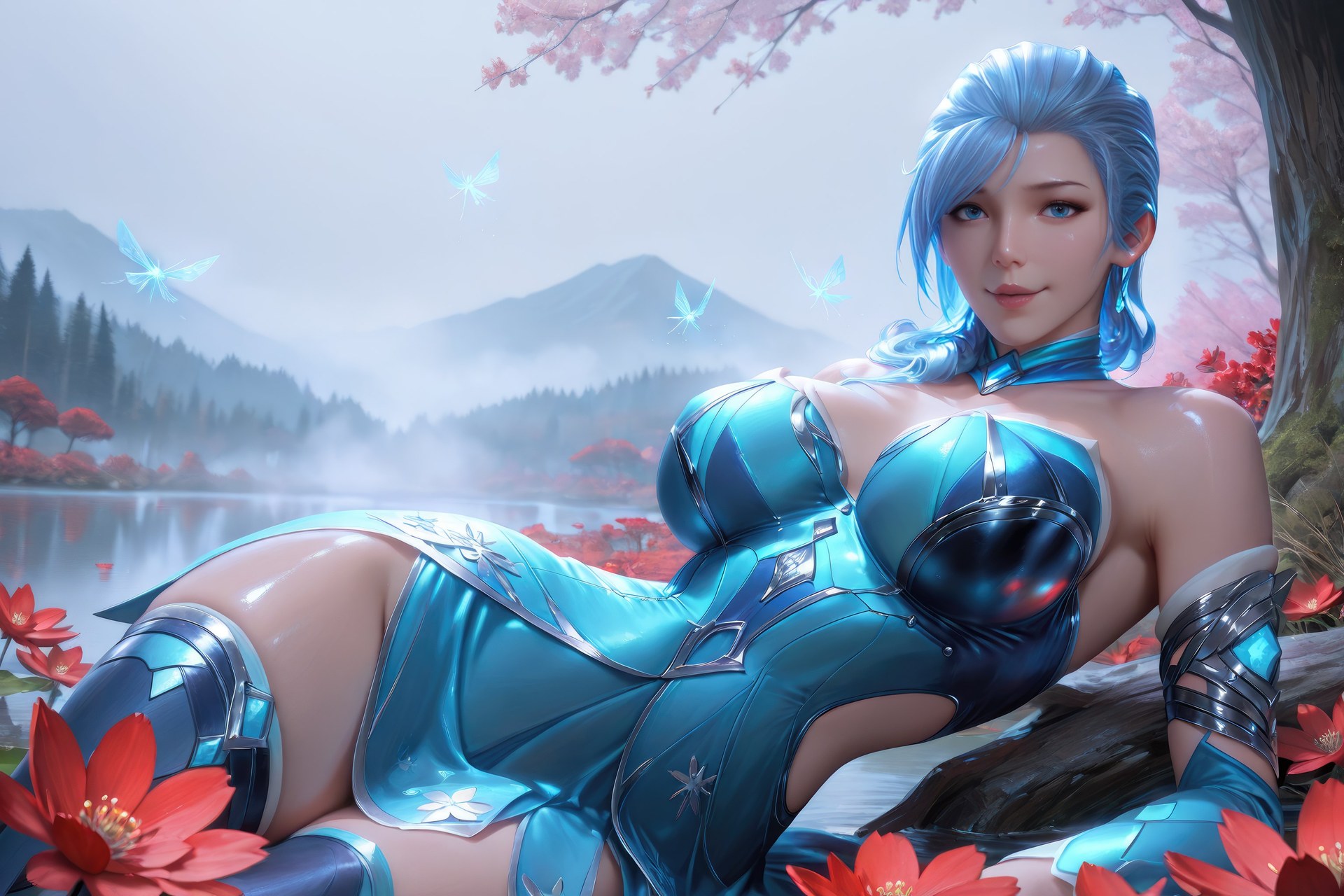 AI Porn - 闘羅大陸 顧清波 ボディスーツ、濡れ感、露出ヌード AI画像ギャラリー 1078P