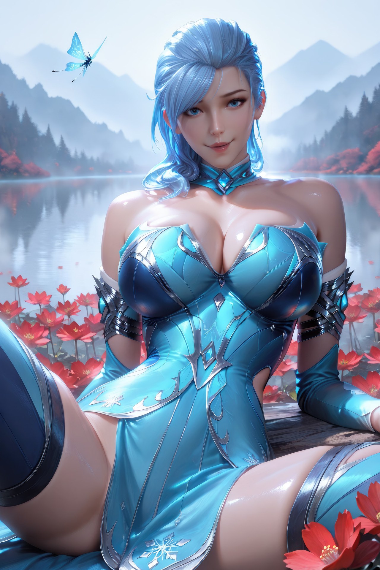 AI Porn - 闘羅大陸 顧清波 ボディスーツ、濡れ感、露出ヌード AI画像ギャラリー 1078P