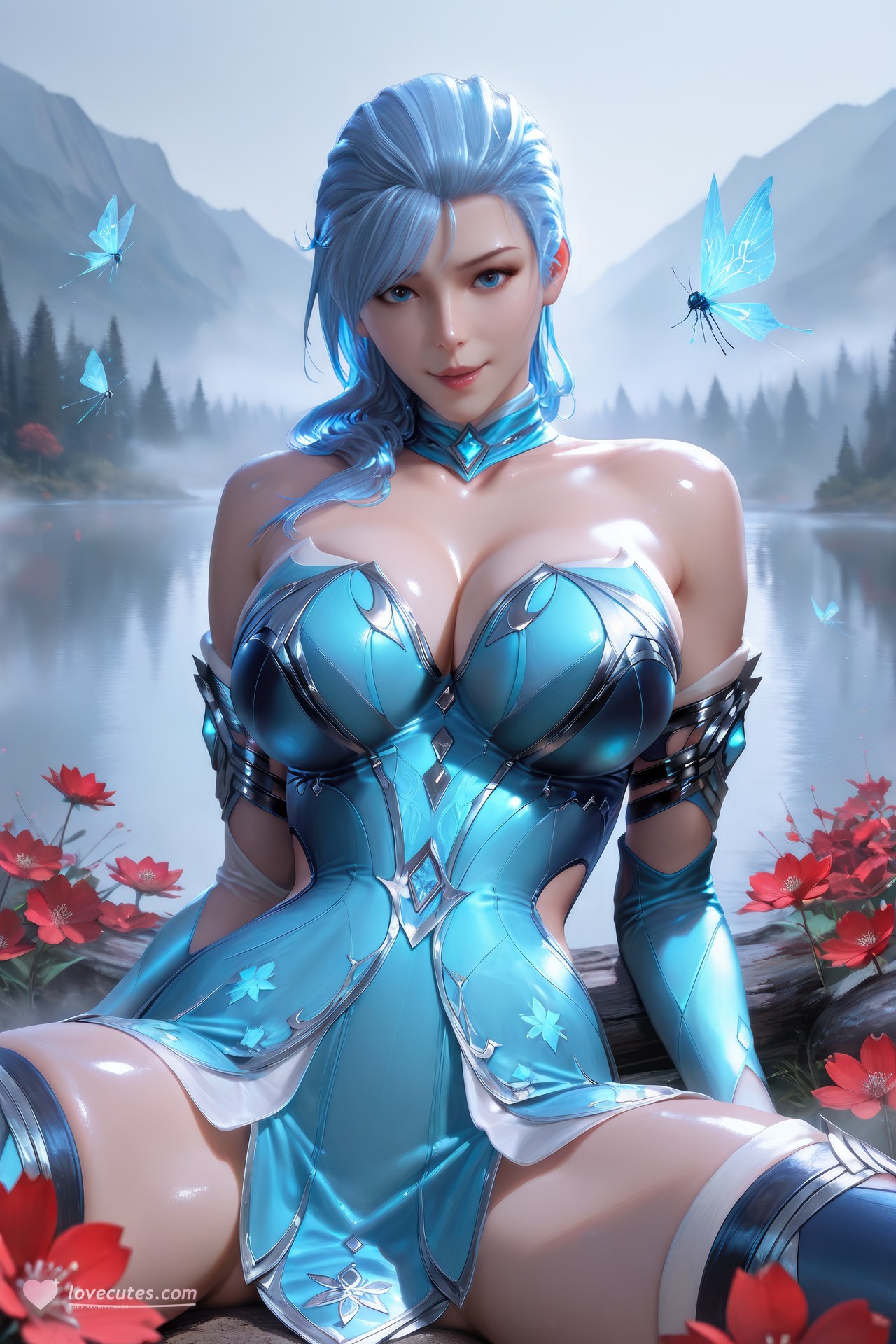 AI Porn - 闘羅大陸 顧清波 ボディスーツ、濡れ感、露出ヌード AI画像ギャラリー 1078P