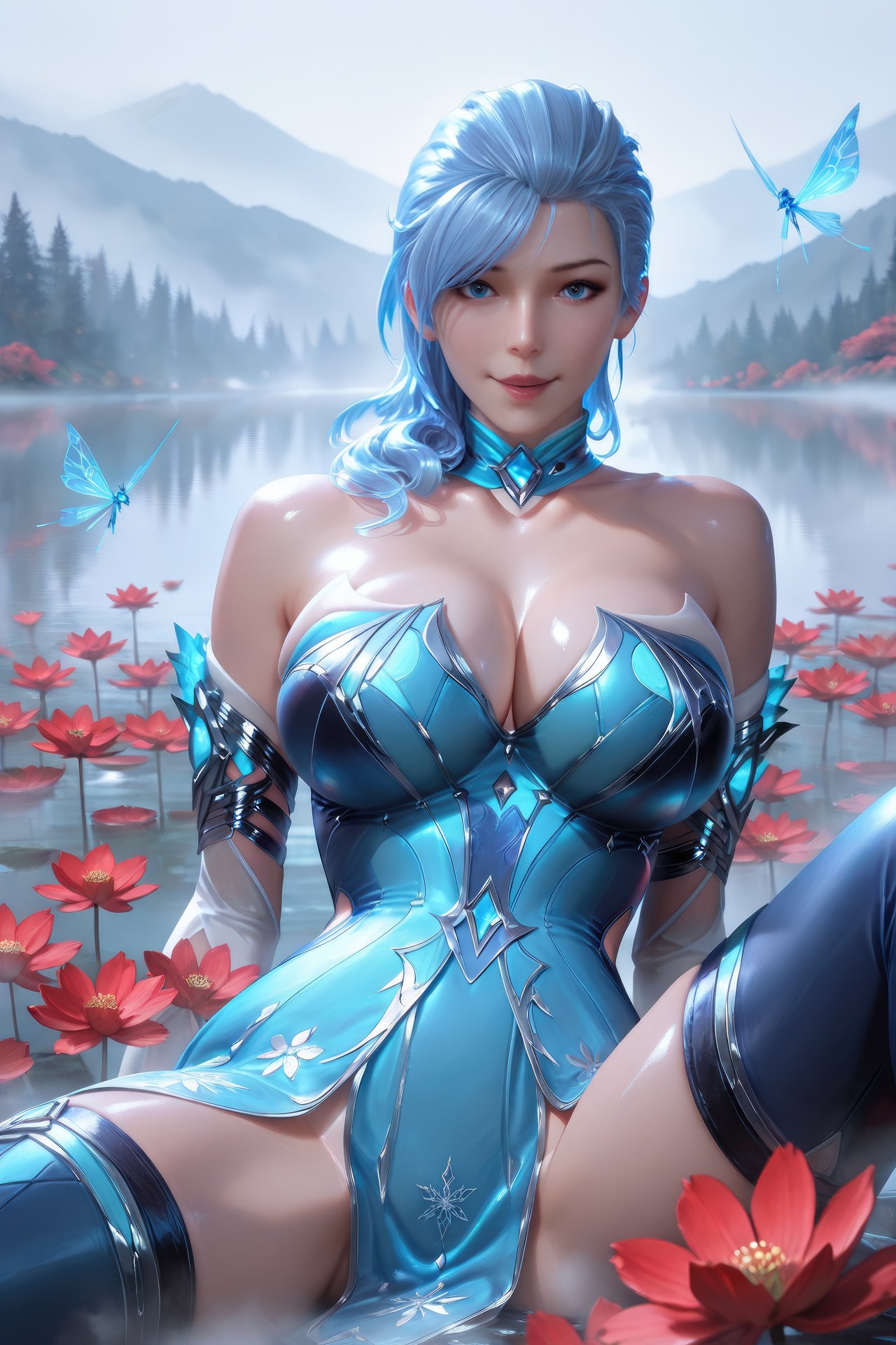 AI Porn - 闘羅大陸 顧清波 ボディスーツ、濡れ感、露出ヌード AI画像ギャラリー 1078P