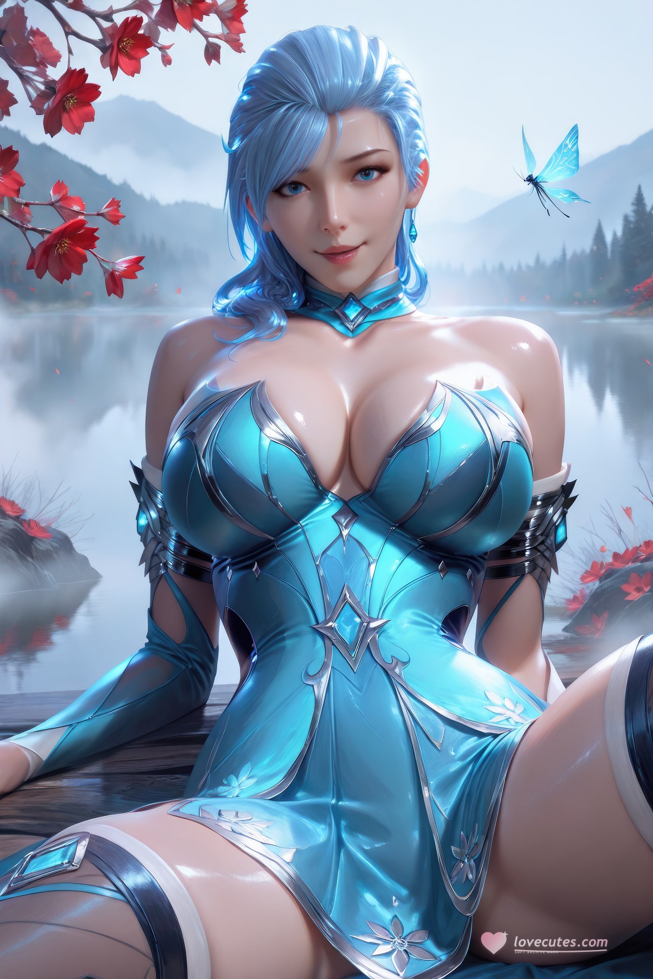 AI Porn - 闘羅大陸 顧清波 ボディスーツ、濡れ感、露出ヌード AI画像ギャラリー 1078P