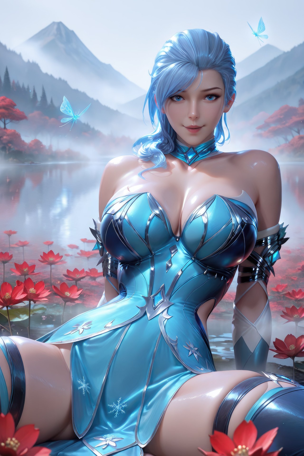 AI Porn - 闘羅大陸 顧清波 ボディスーツ、濡れ感、露出ヌード AI画像ギャラリー 1078P