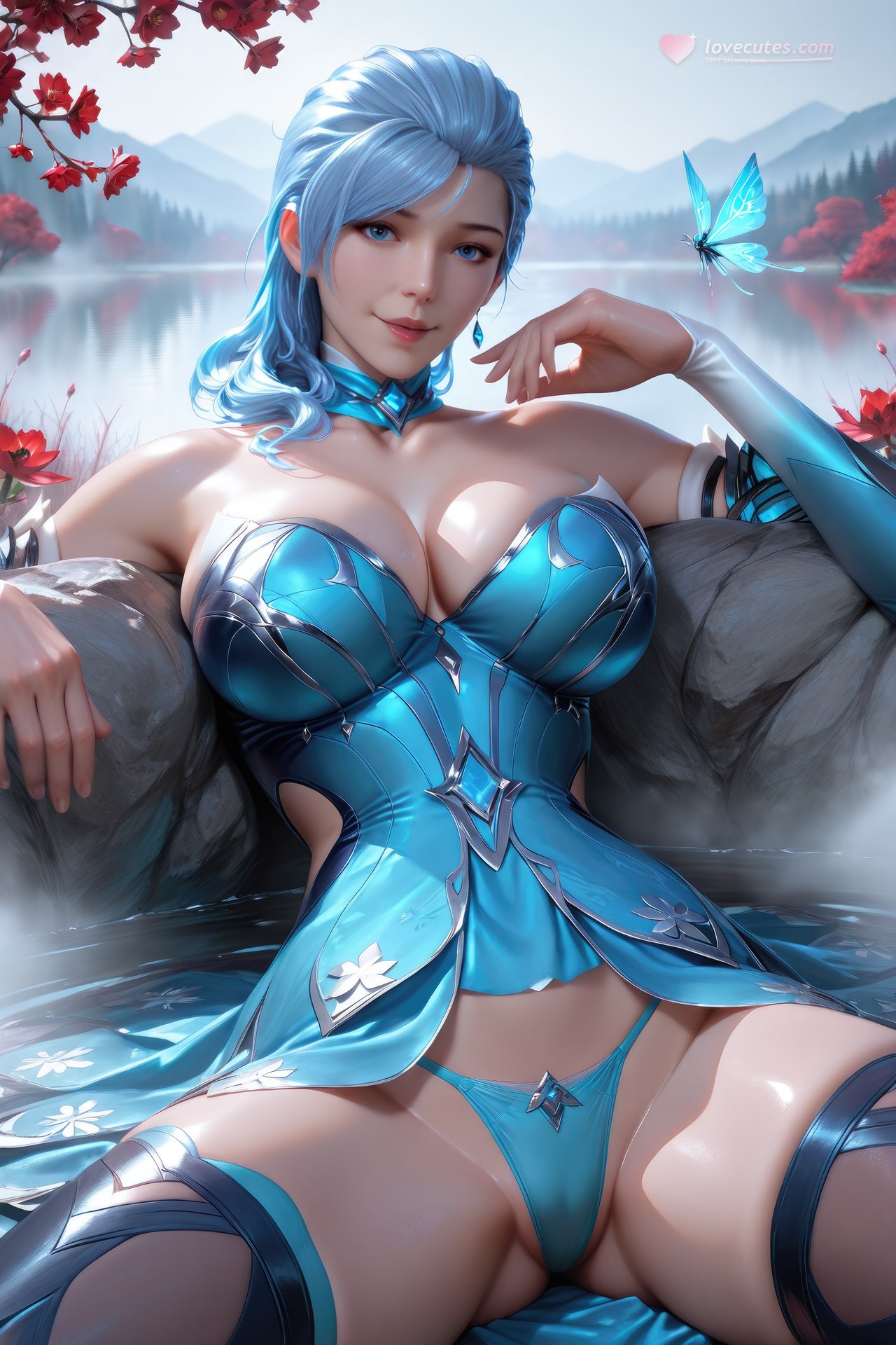 AI Porn - 闘羅大陸 顧清波 ボディスーツ、濡れ感、露出ヌード AI画像ギャラリー 1078P