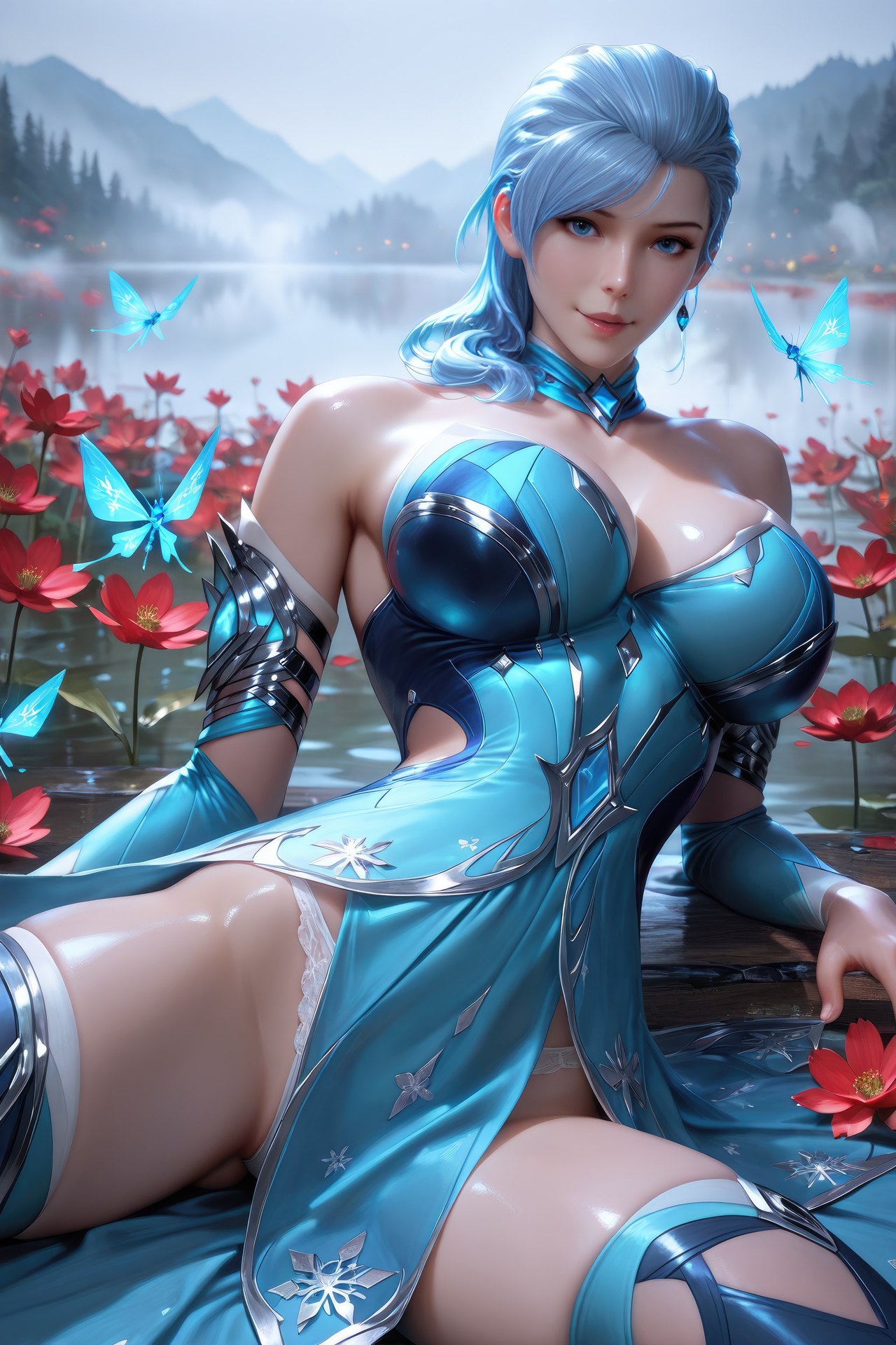 AI Porn - 闘羅大陸 顧清波 ボディスーツ、濡れ感、露出ヌード AI画像ギャラリー 1078P