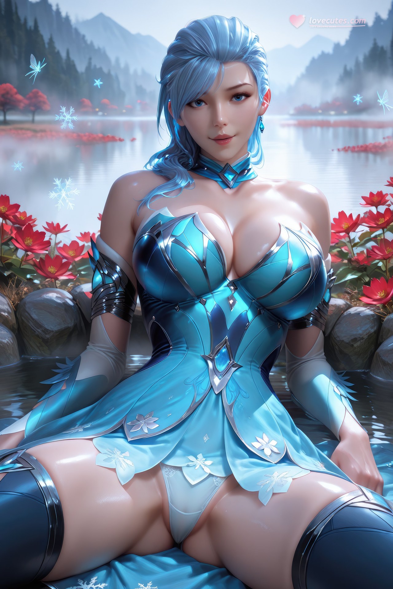 AI Porn - 闘羅大陸 顧清波 ボディスーツ、濡れ感、露出ヌード AI画像ギャラリー 1078P