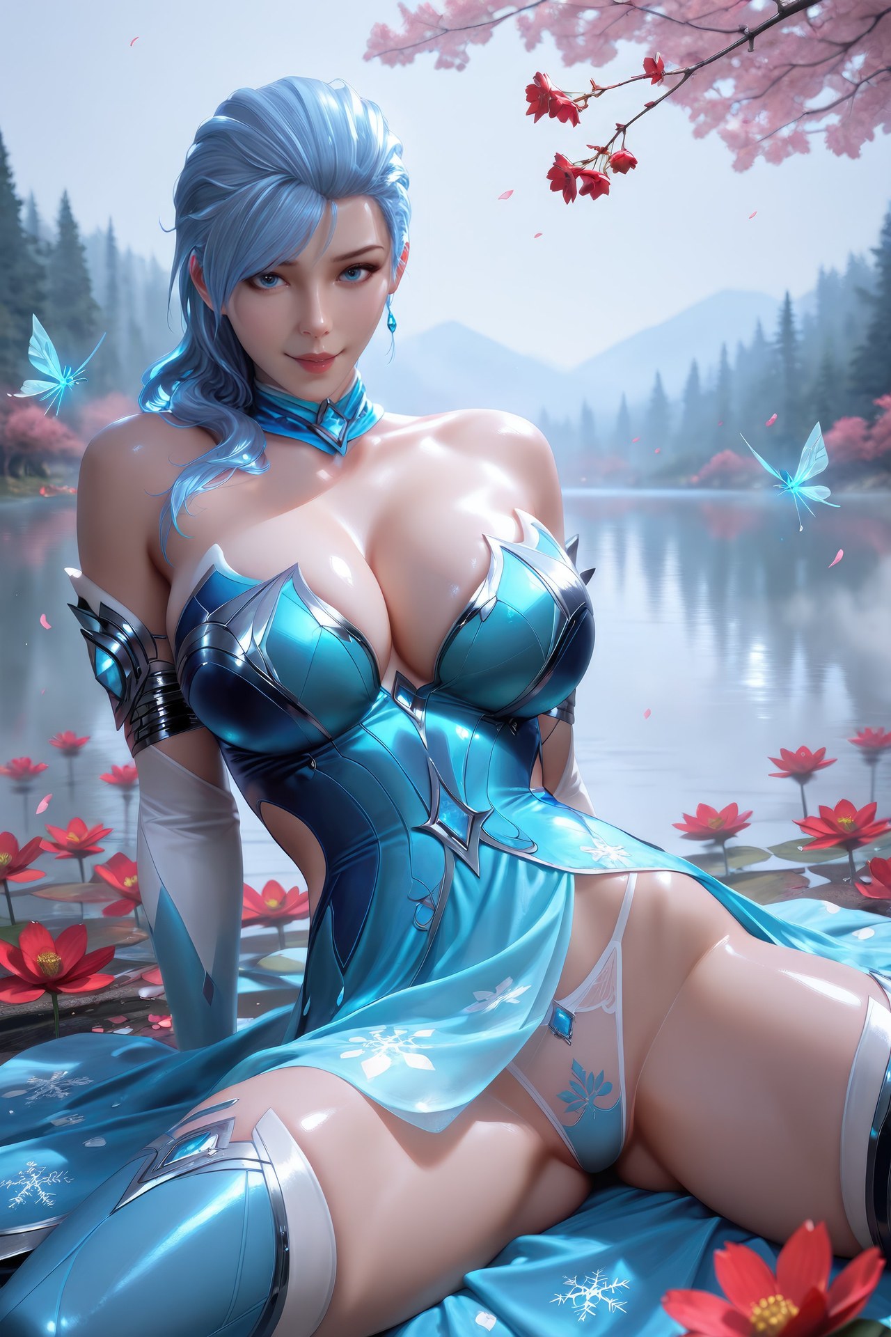 AI Porn - 闘羅大陸 顧清波 ボディスーツ、濡れ感、露出ヌード AI画像ギャラリー 1078P