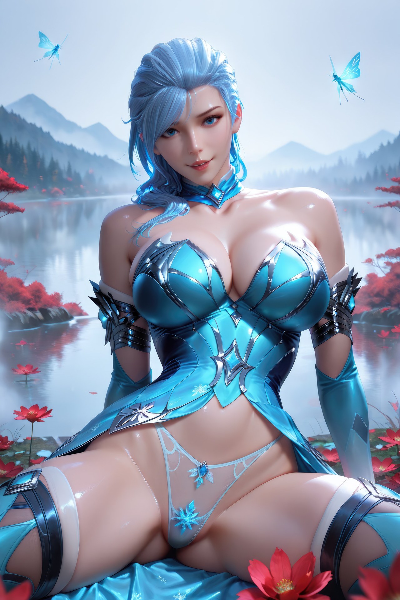 AI Porn - 闘羅大陸 顧清波 ボディスーツ、濡れ感、露出ヌード AI画像ギャラリー 1078P
