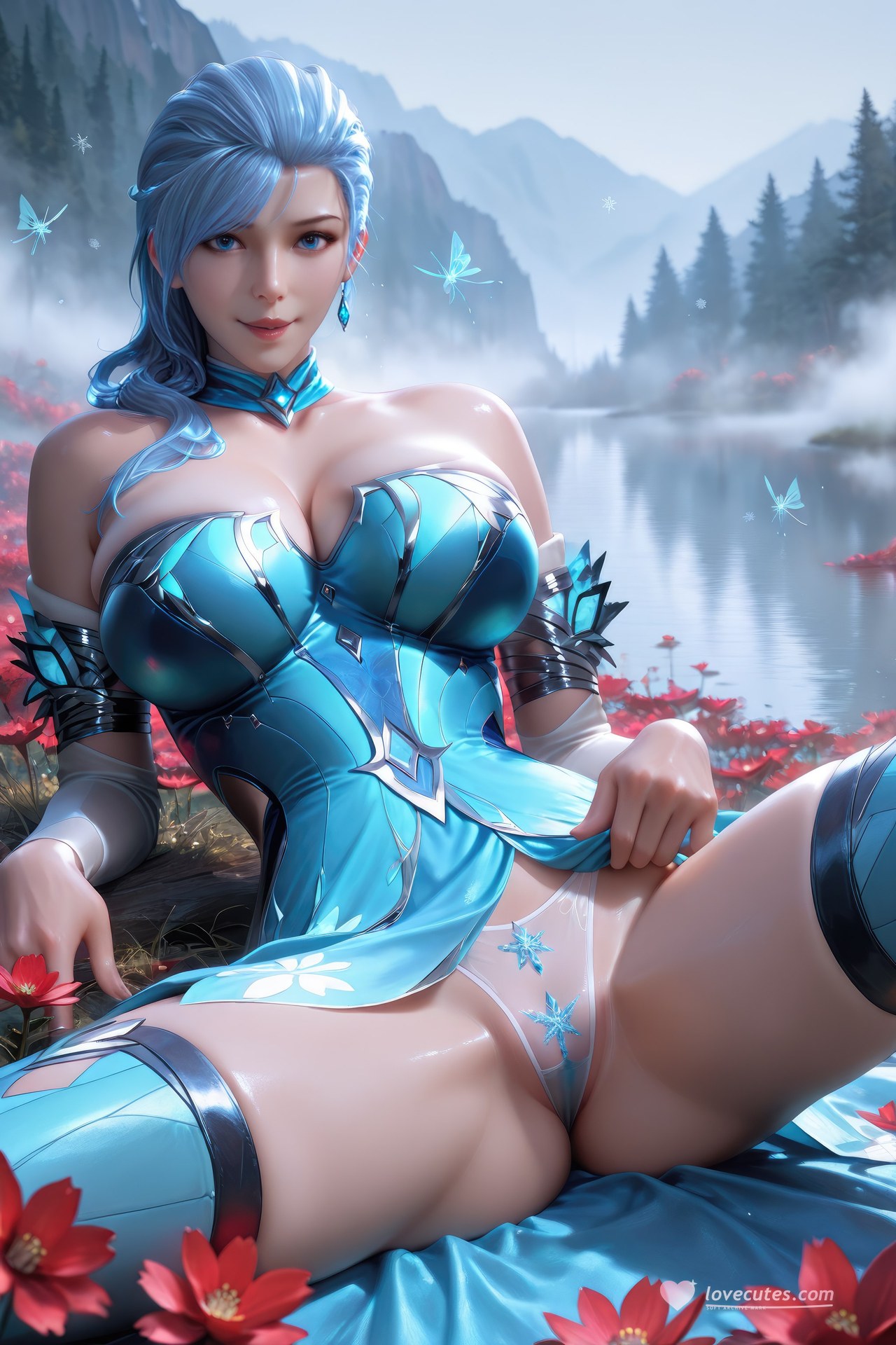 AI Porn - 闘羅大陸 顧清波 ボディスーツ、濡れ感、露出ヌード AI画像ギャラリー 1078P
