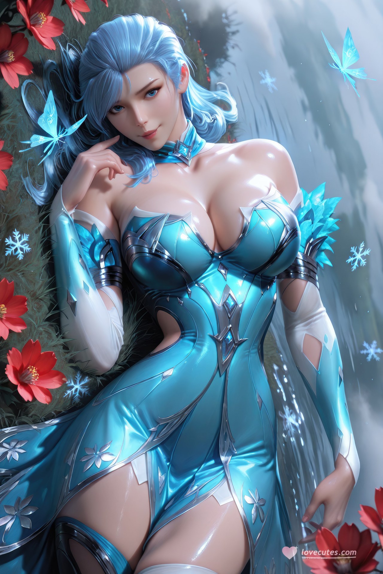 AI Porn - Douluo Dalu Gu Qingbo bodysuit, wet-look styling, explicit nude detail AI Adult Gallery 1078P