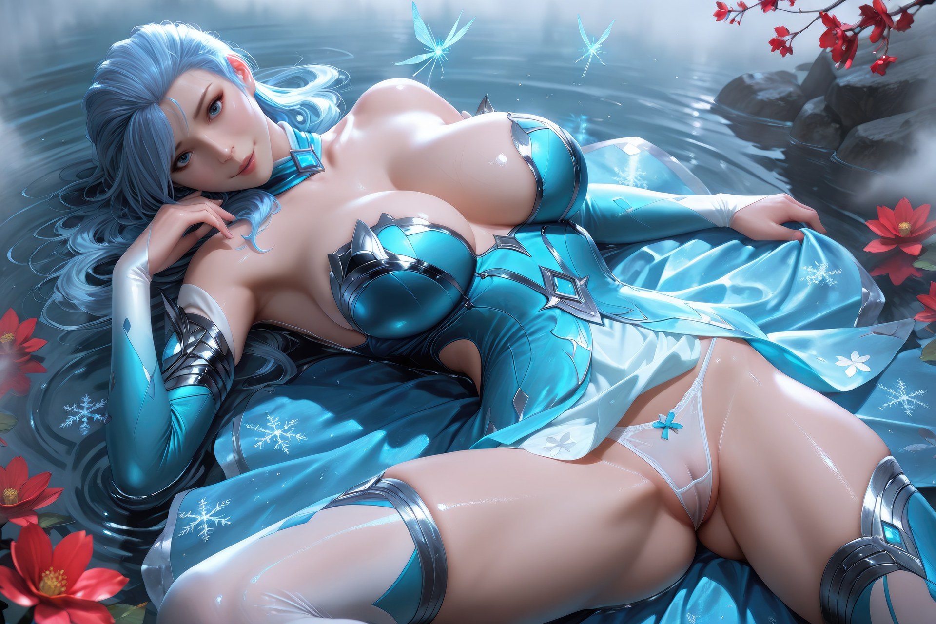 AI Porn - Douluo Dalu Gu Qingbo bodysuit, wet-look styling, explicit nude detail AI Adult Gallery 1078P