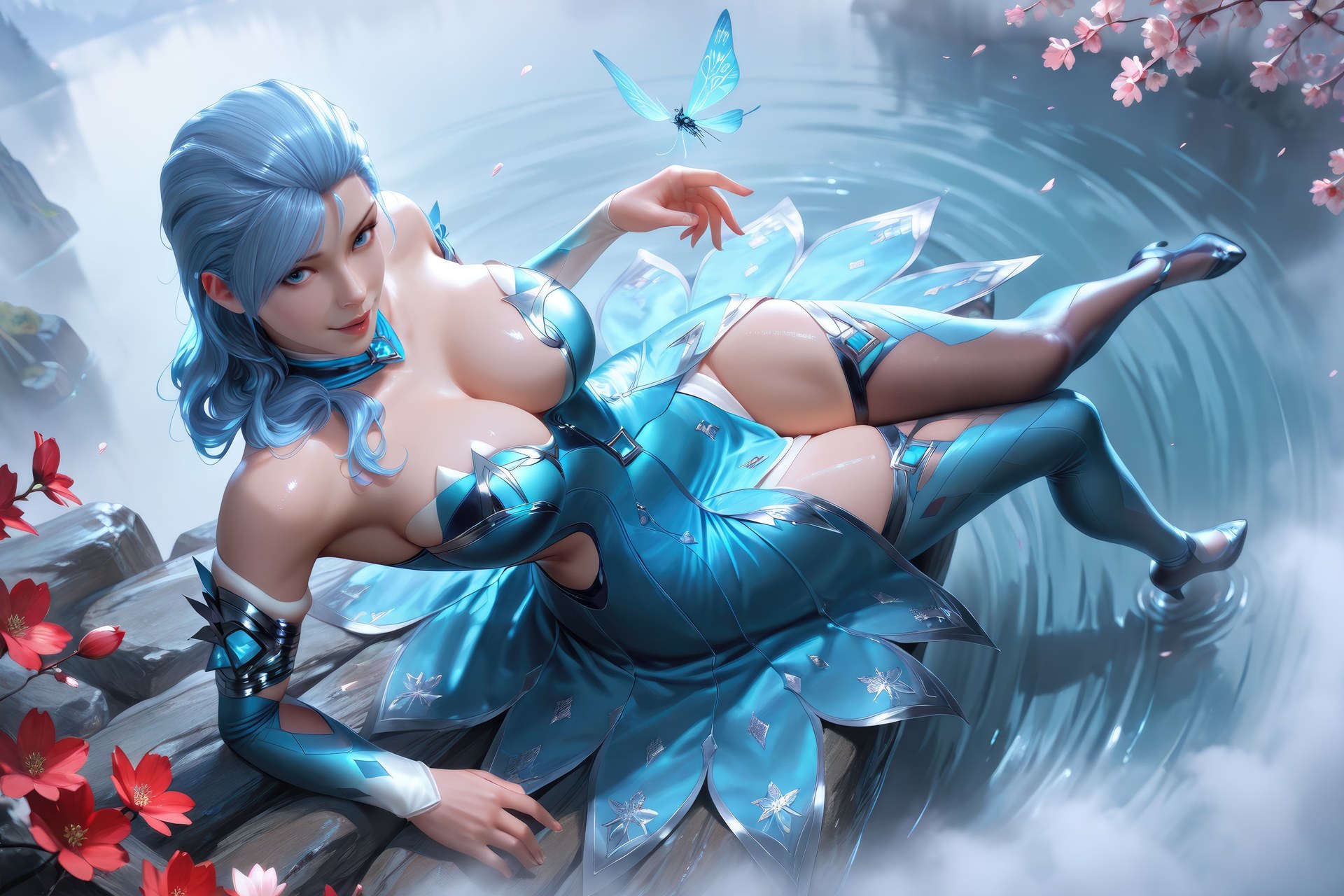 AI Porn - Douluo Dalu Gu Qingbo bodysuit, wet-look styling, explicit nude detail AI Adult Gallery 1078P