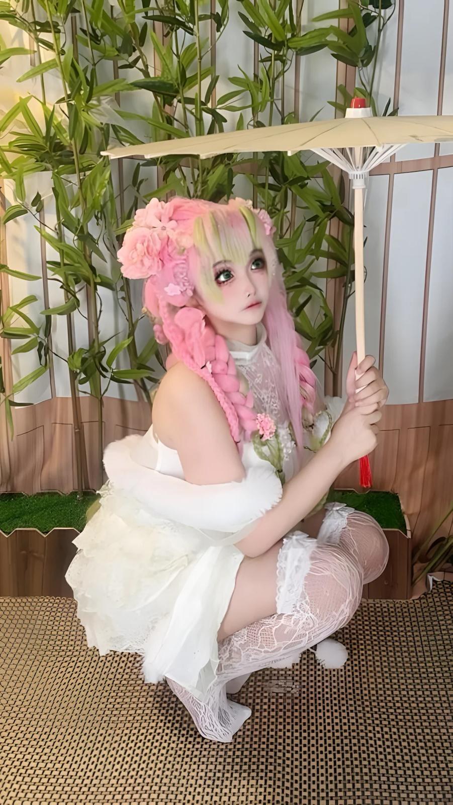 [cosplay] Xiangcao Naimiao - ชุดภาพ Demon Slayer Mitsuri Kanroji deluxe cosplay 204P71V