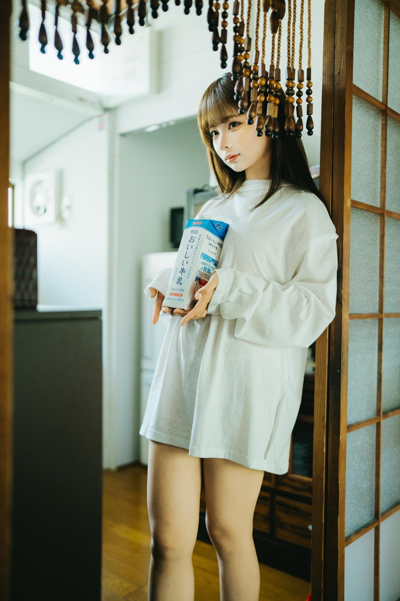 [private-room] Chunmomo - Bộ ảnh milk-white lingerie private photo set 22P