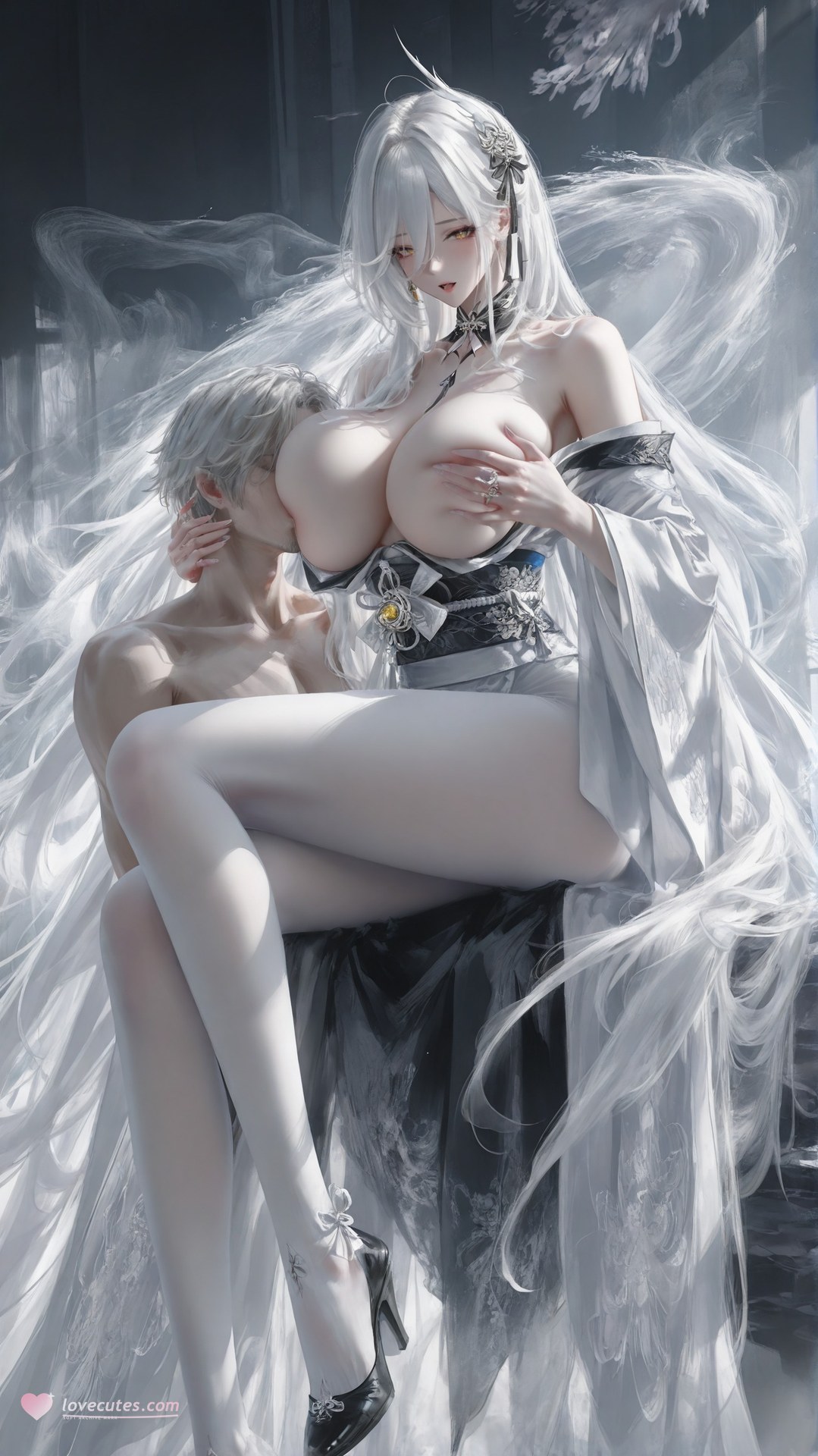 AI Porn - Azur Lane Hakuhou 화이트 스타킹, 바디수트, 노출 누드 AI 이미지 갤러리 302P