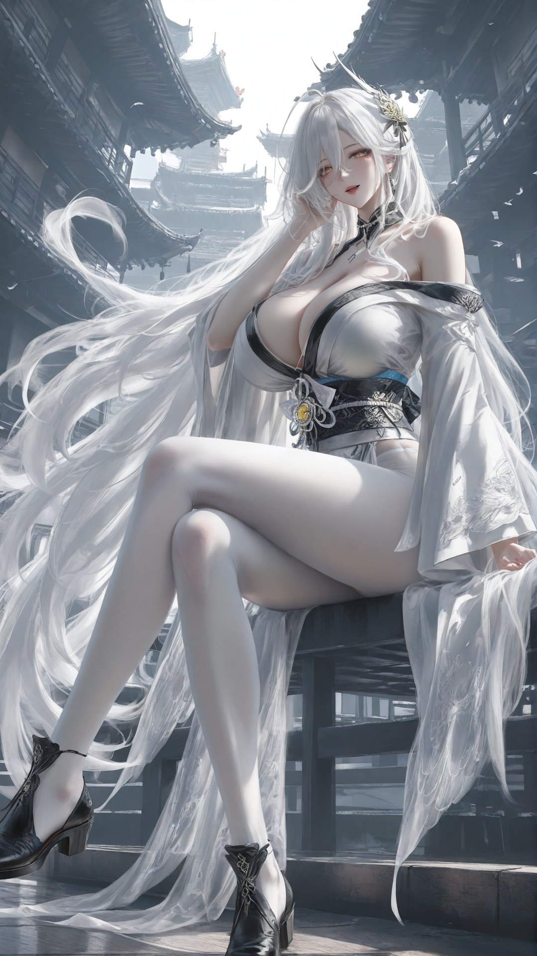 AI Porn - Azur Lane Hakuhou 화이트 스타킹, 바디수트, 노출 누드 AI 이미지 갤러리 302P