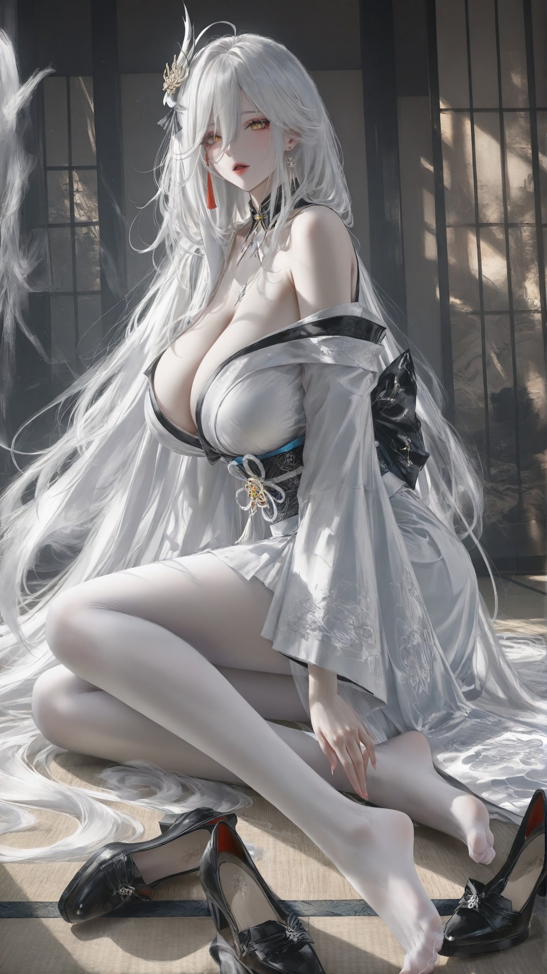 AI Porn - Azur Lane Hakuhou 화이트 스타킹, 바디수트, 노출 누드 AI 이미지 갤러리 302P