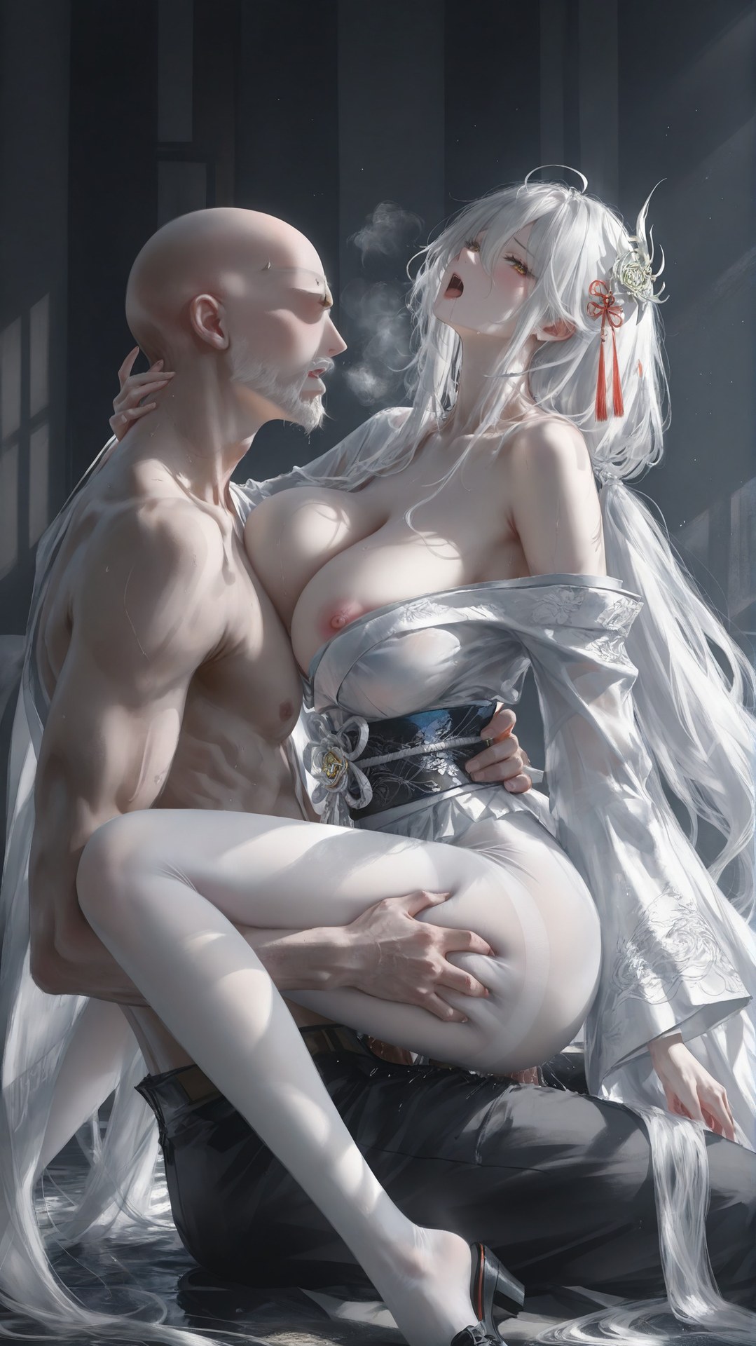 AI Porn - Azur Lane Hakuhou tất trắng, đồ bó sát, chi tiết nude người lớn bộ sưu tập AI 302P
